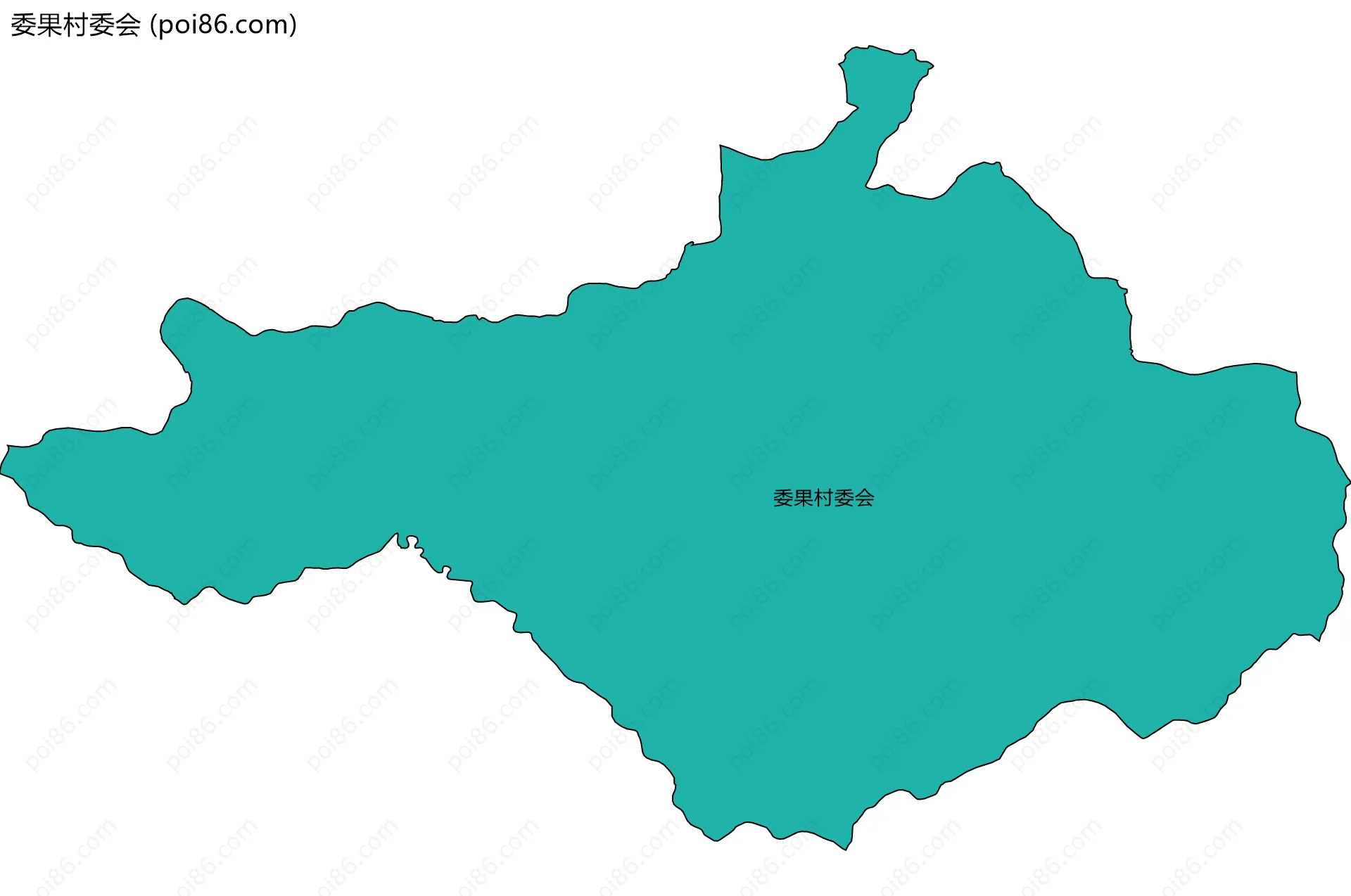 委果村委会边界地图