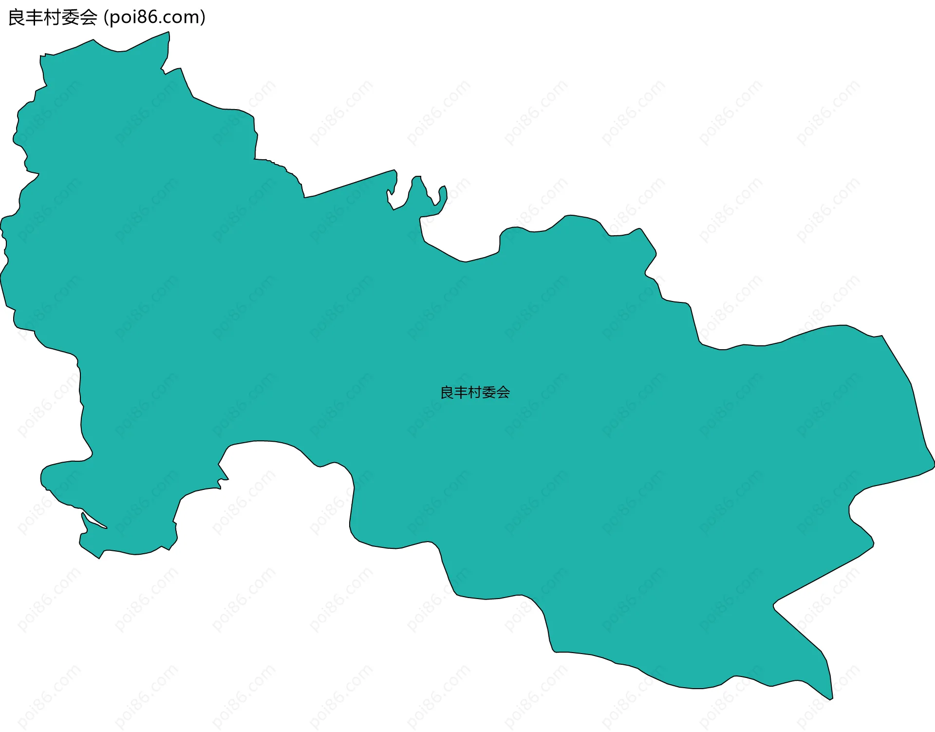 良丰村委会边界地图