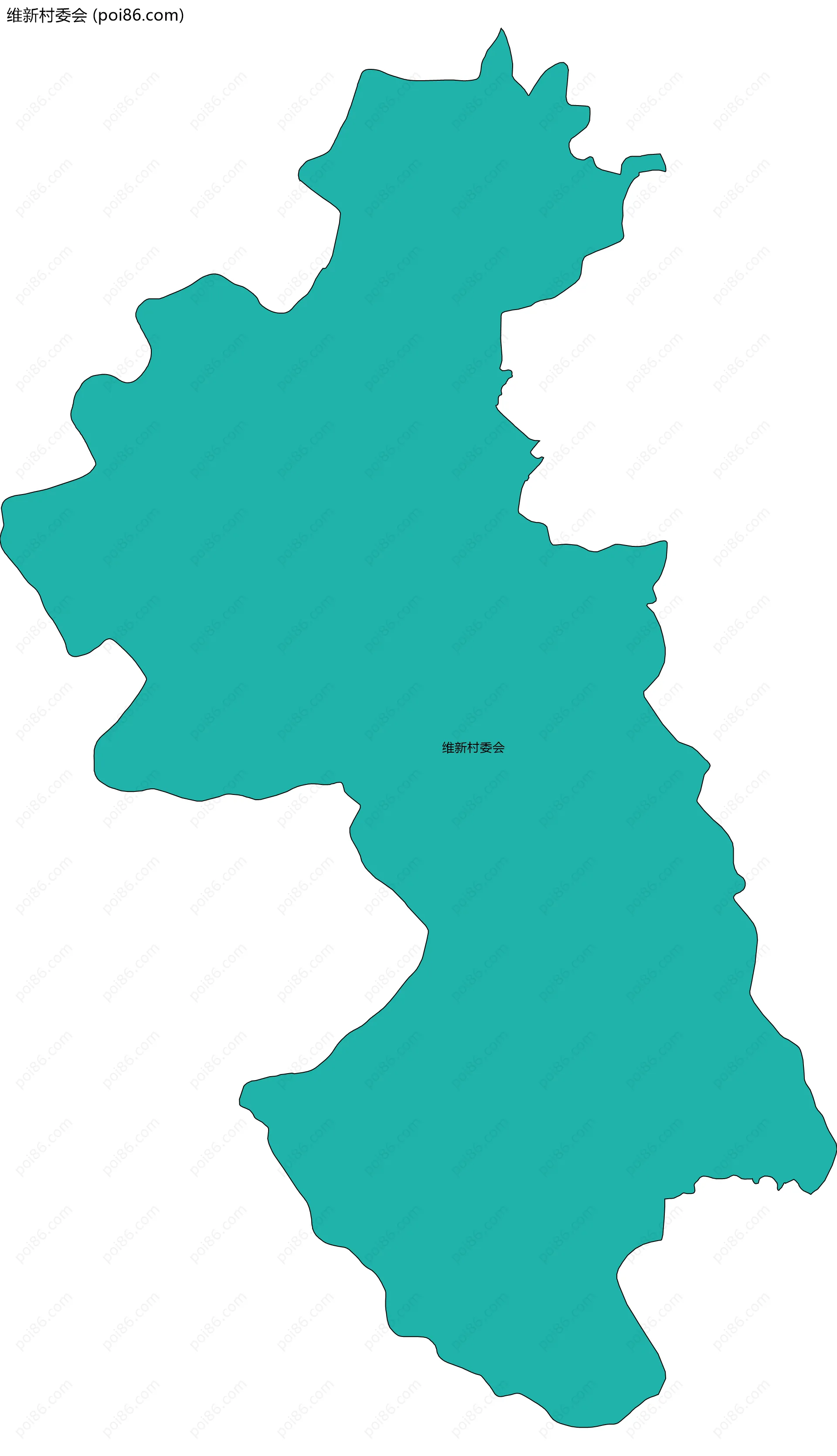 维新村委会边界地图