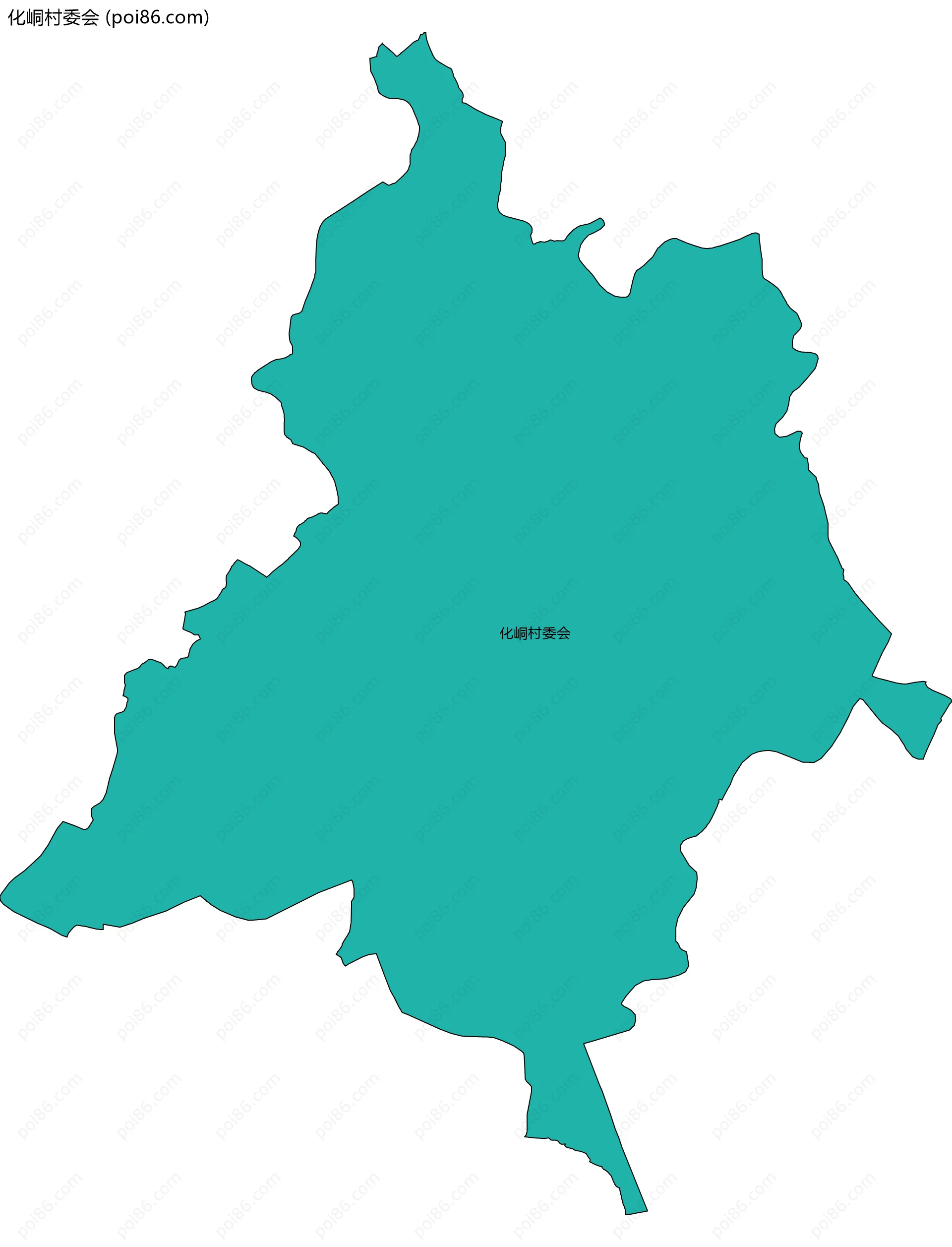 化峒村委会边界地图