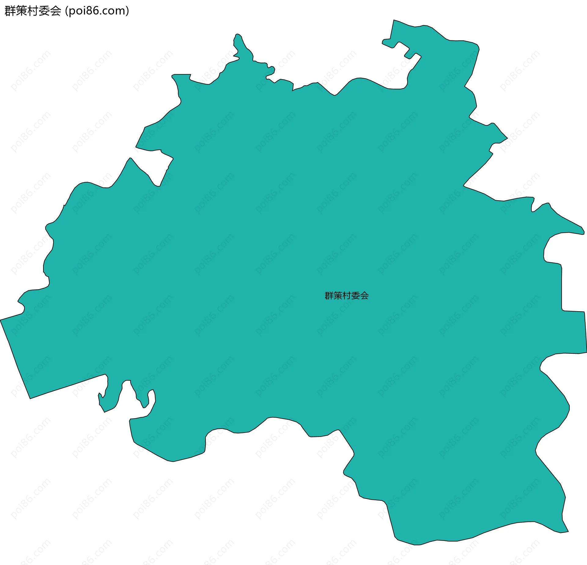 群策村委会边界地图