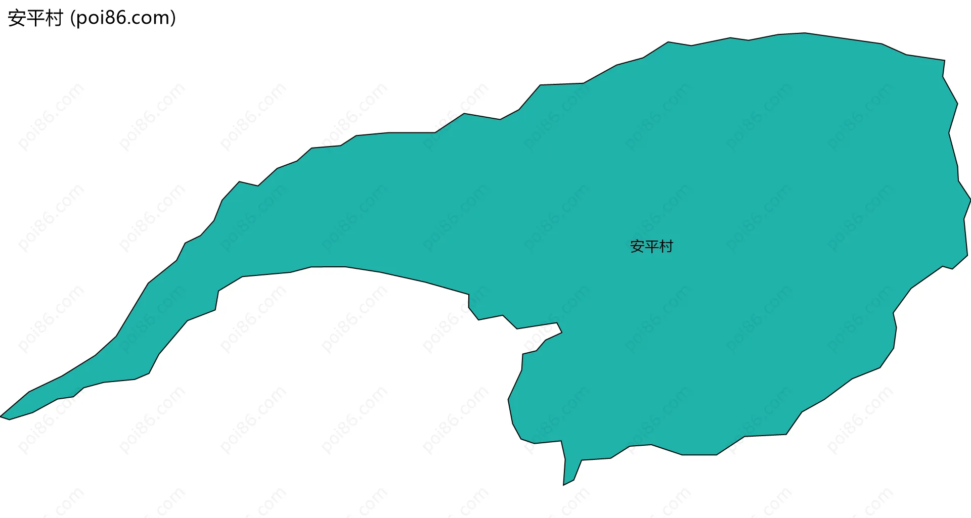 安平村边界地图