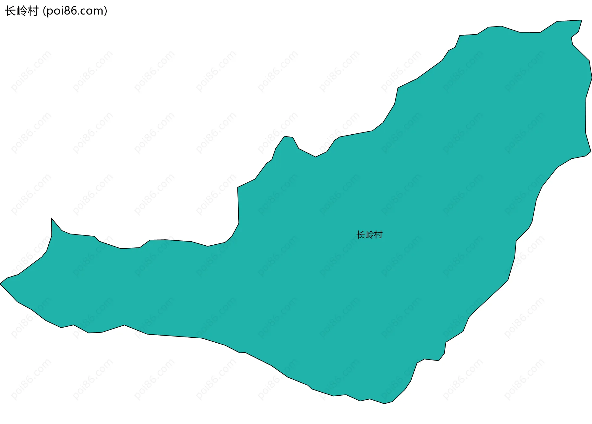 长岭村边界地图