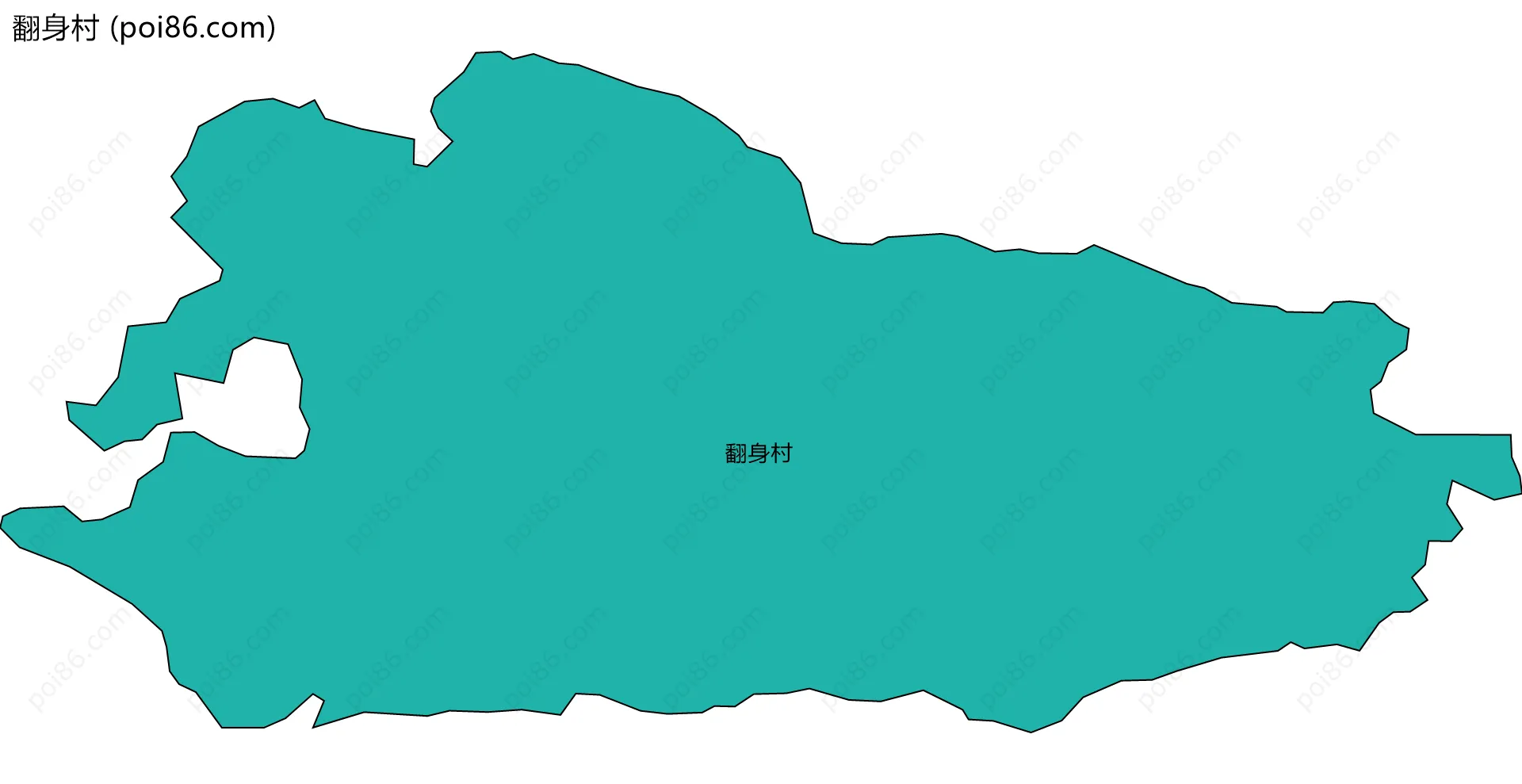 翻身村边界地图