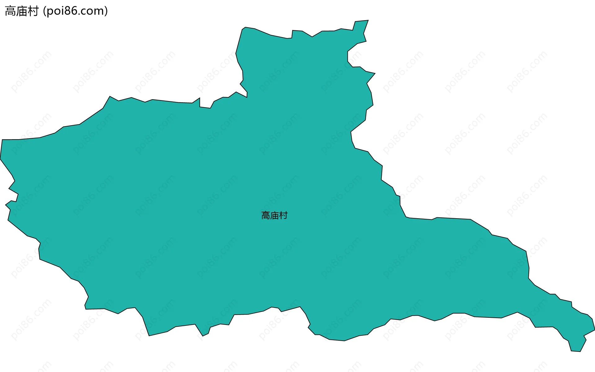 高庙村边界地图