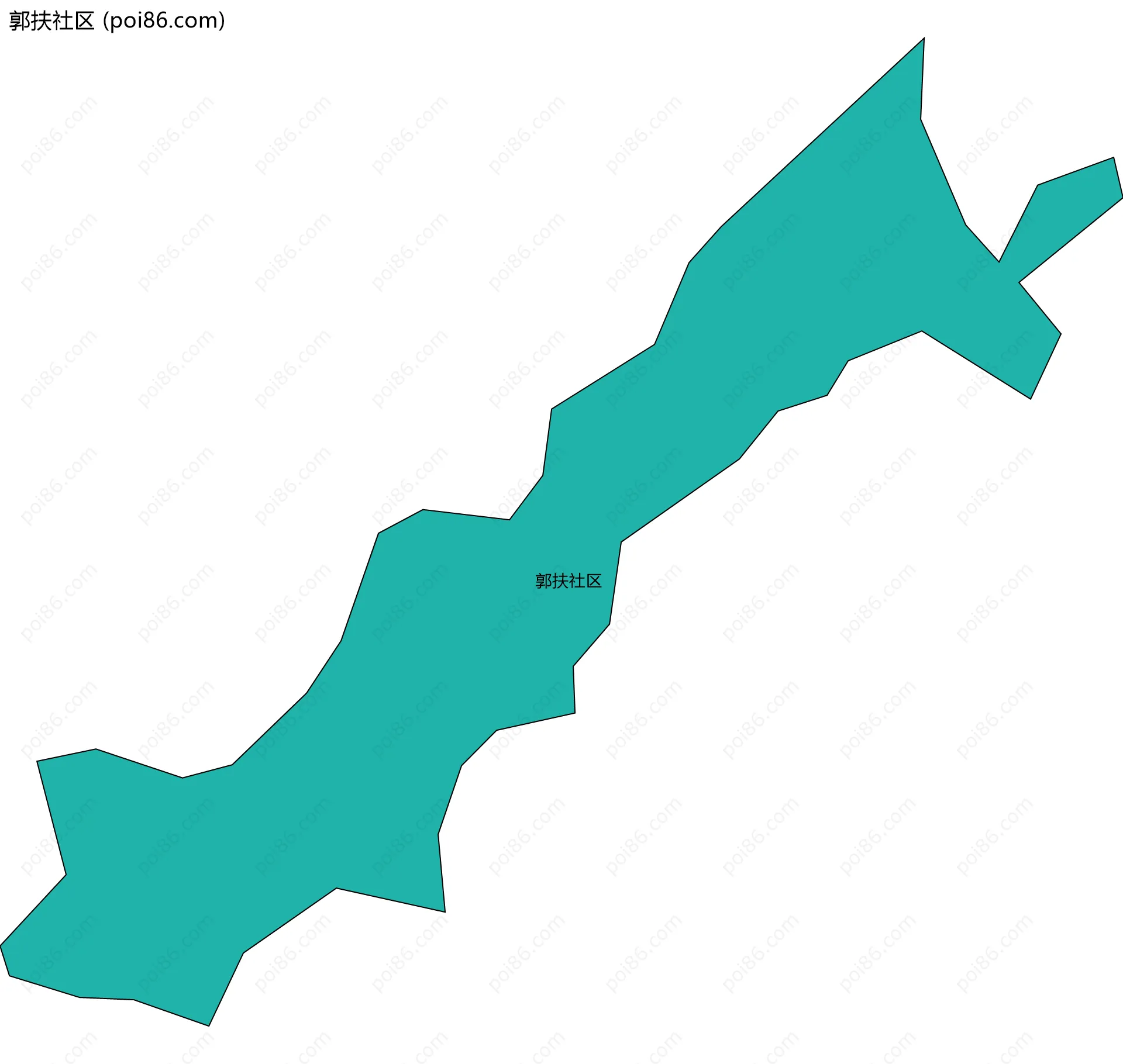 郭扶社区边界地图