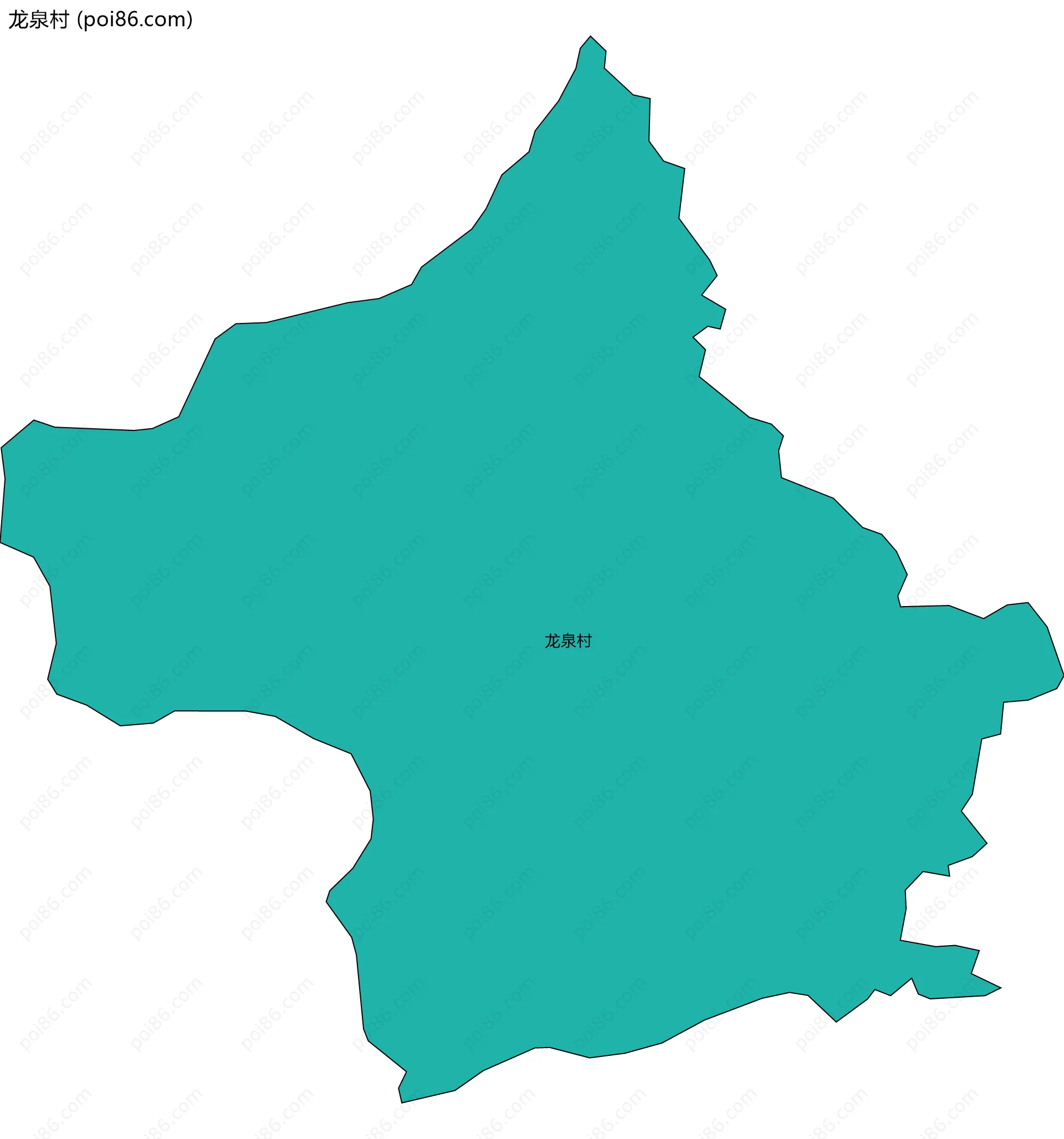 龙泉村边界地图