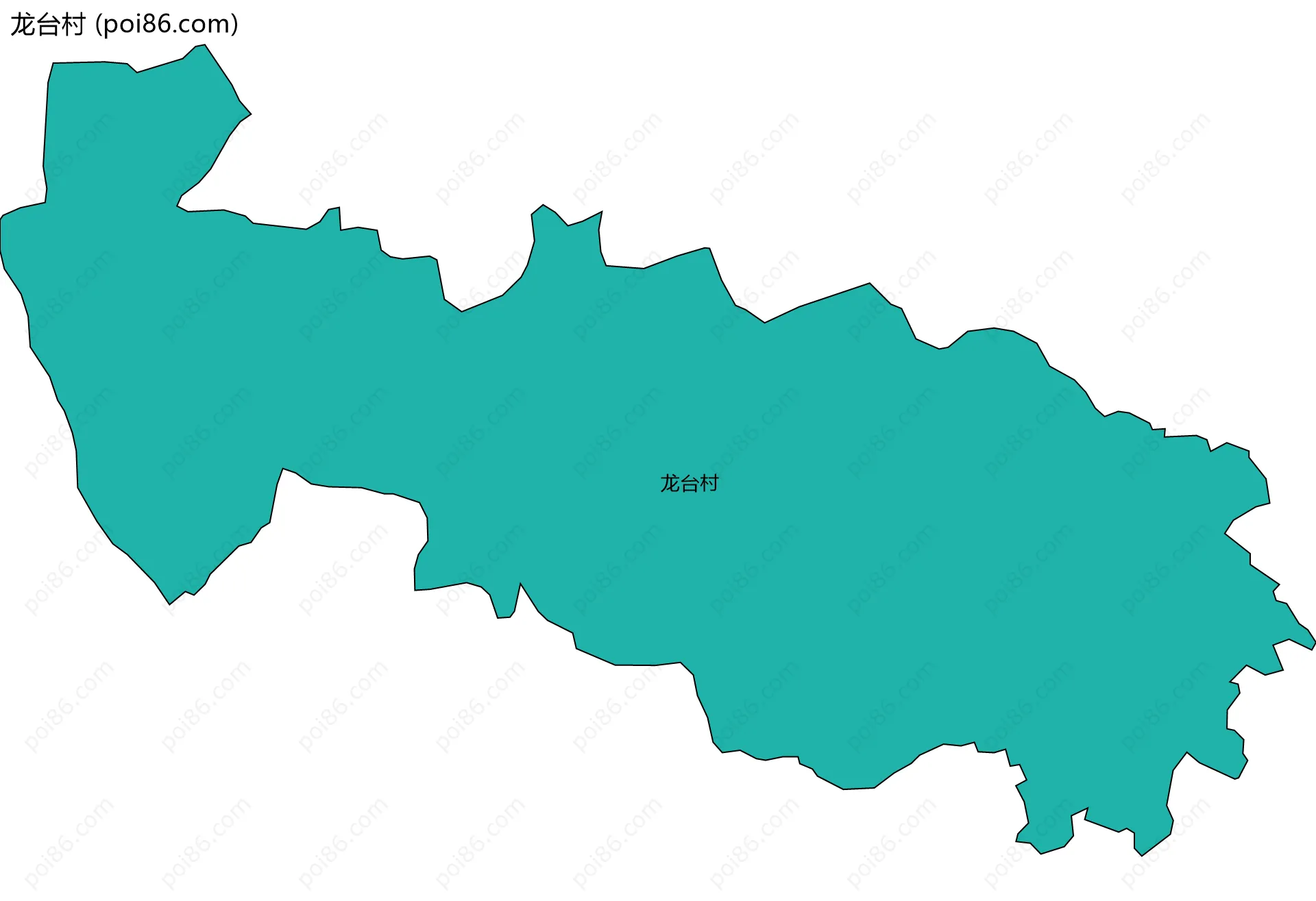 龙台村边界地图