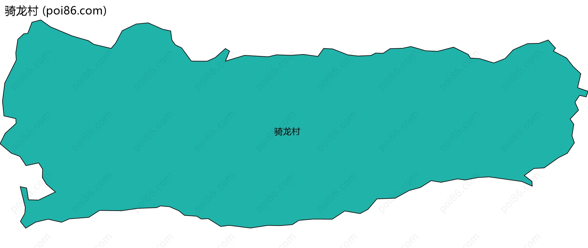 骑龙村边界地图