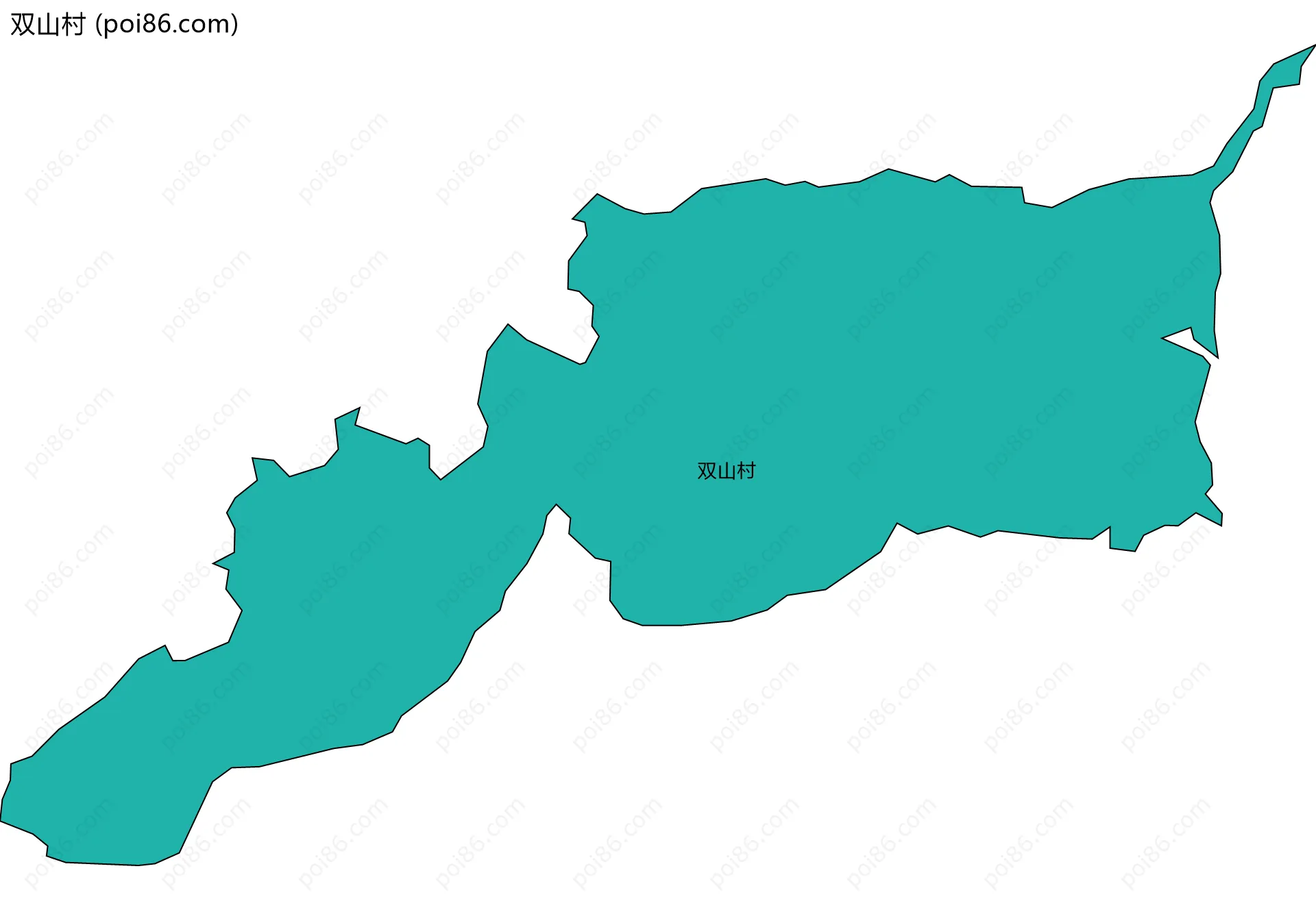 双山村边界地图