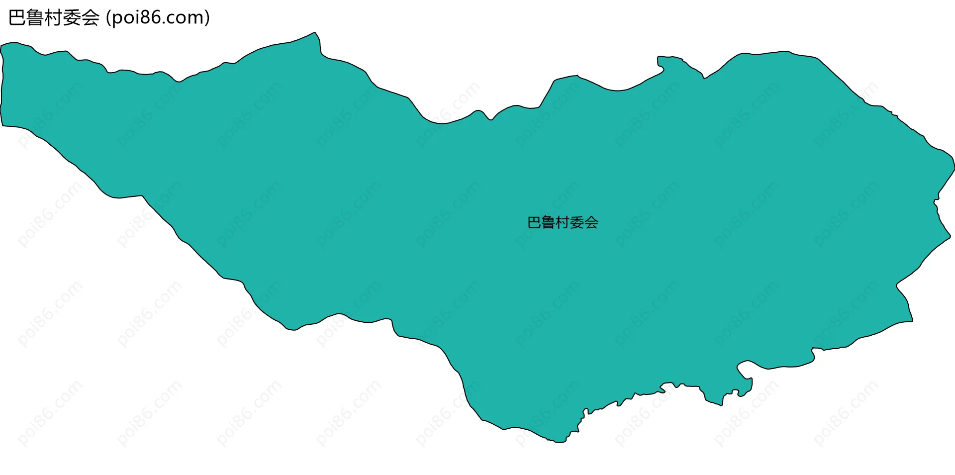 巴鲁村委会边界地图