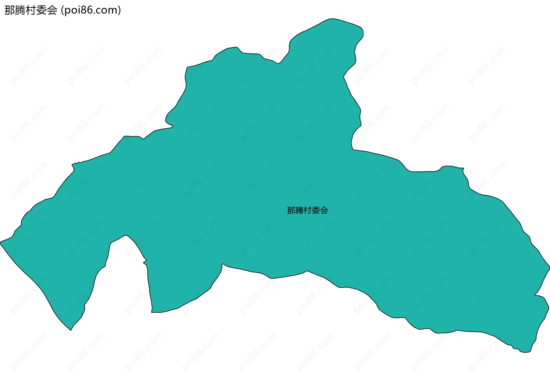 那腾村委会边界地图