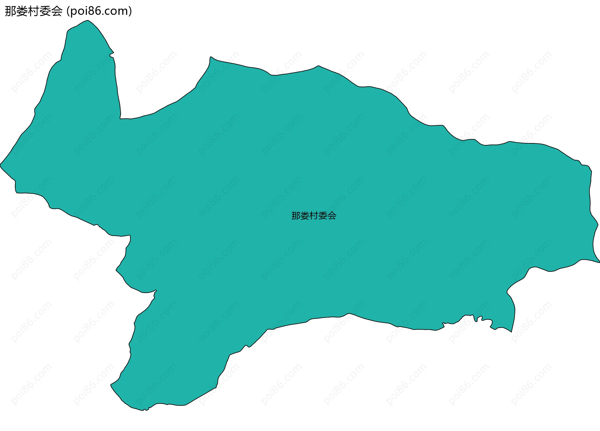 那娄村委会边界地图