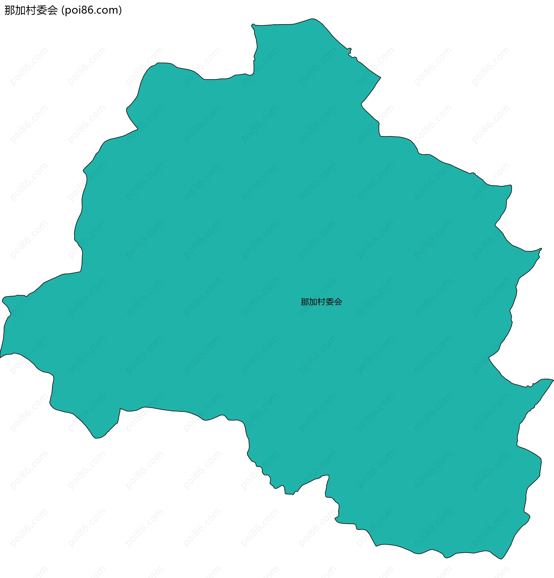 那加村委会边界地图