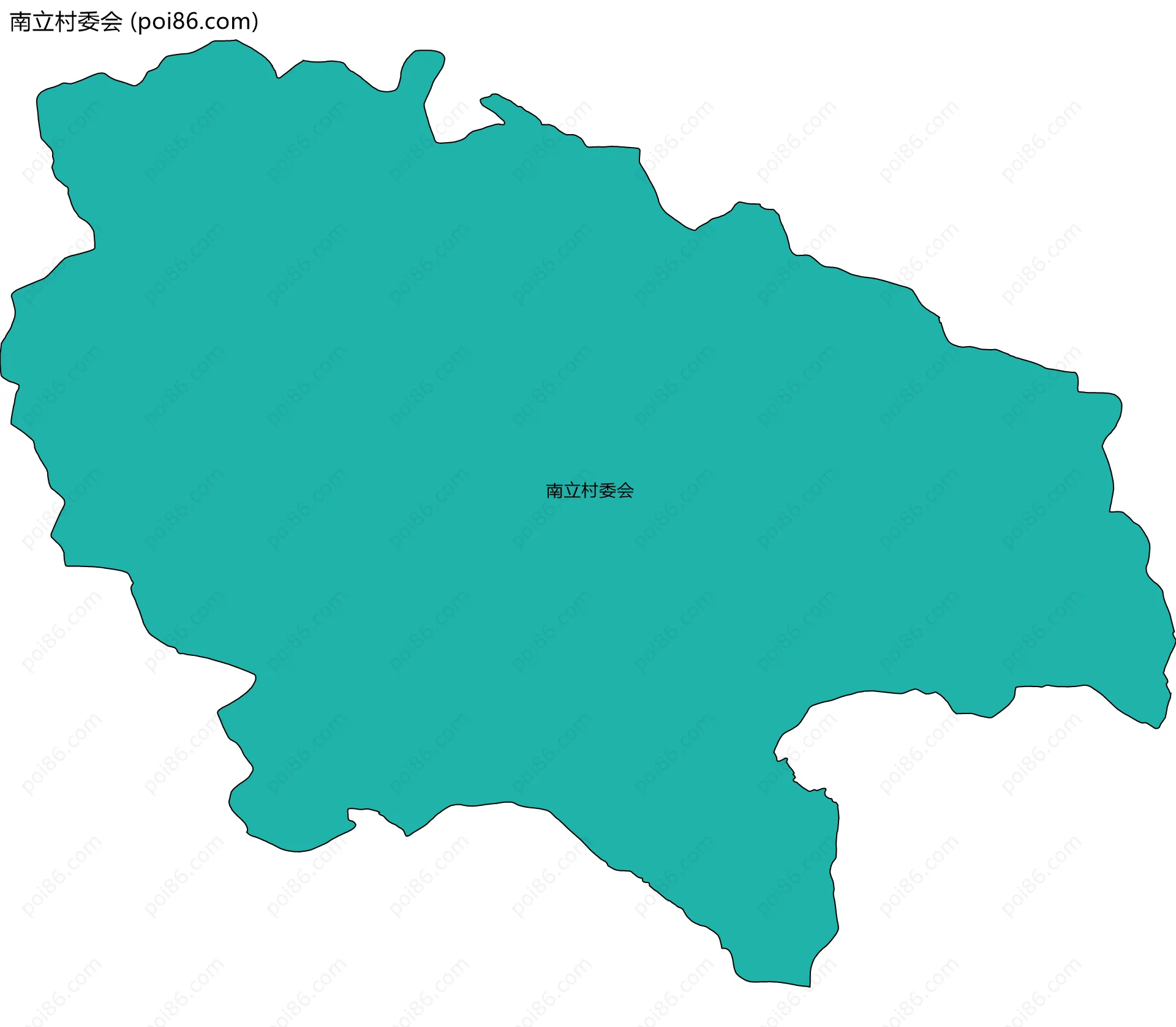 南立村委会边界地图