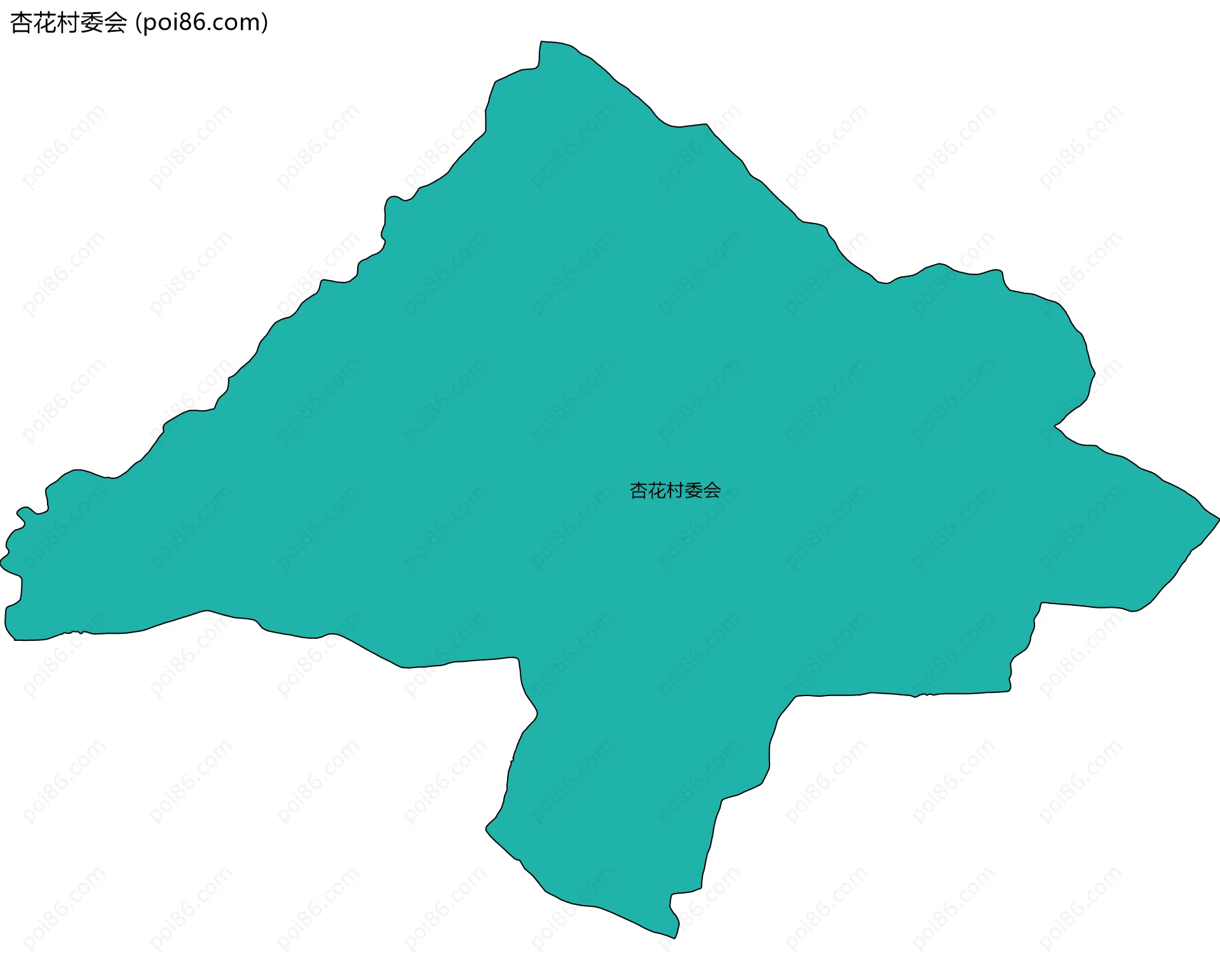 杏花村委会边界地图