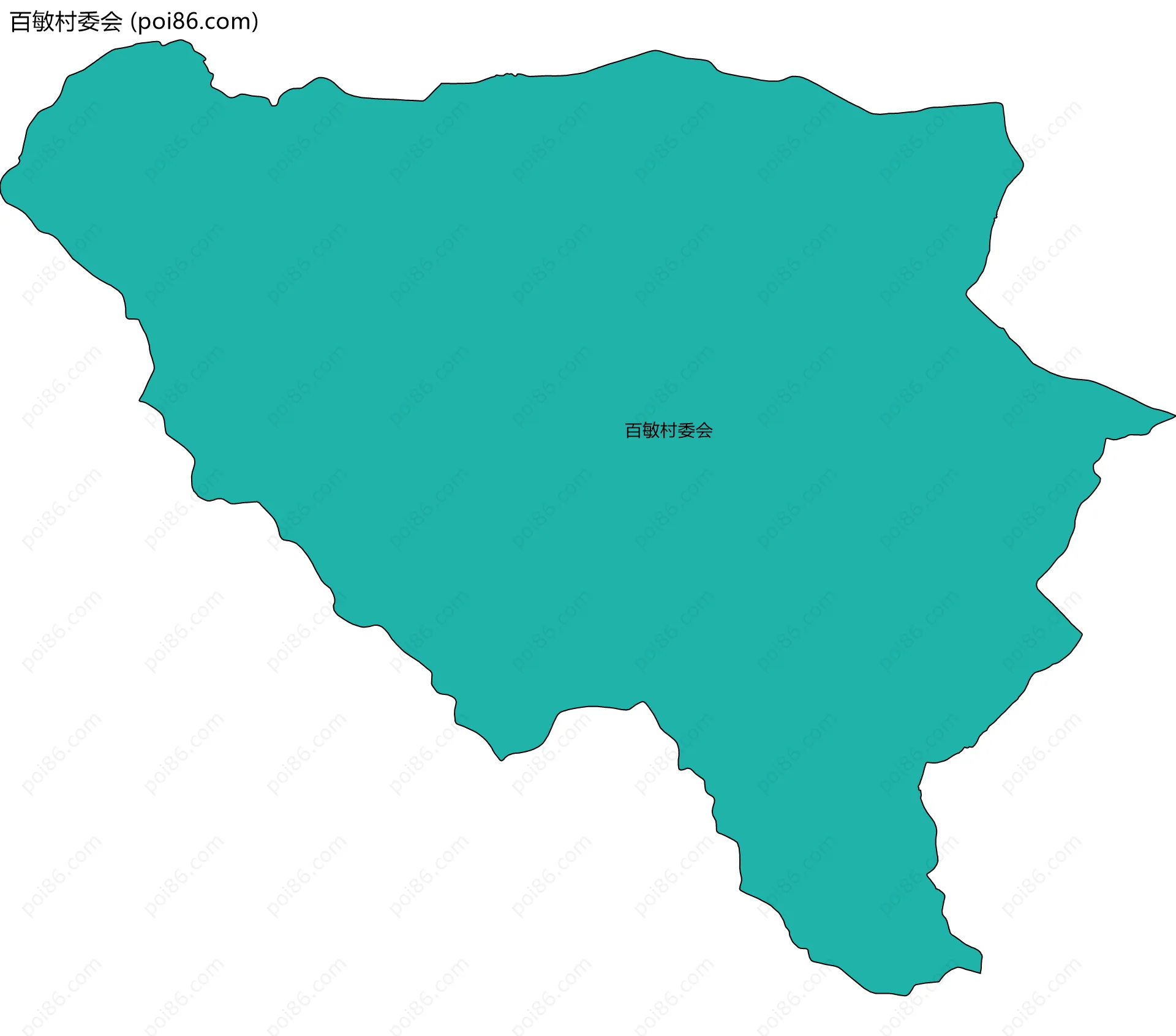 百敏村委会边界地图