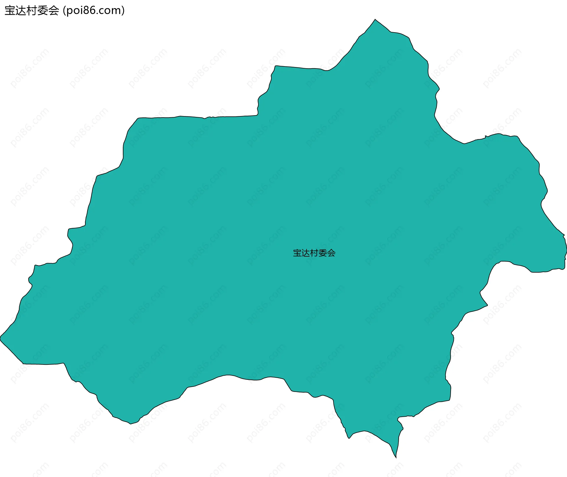 宝达村委会边界地图