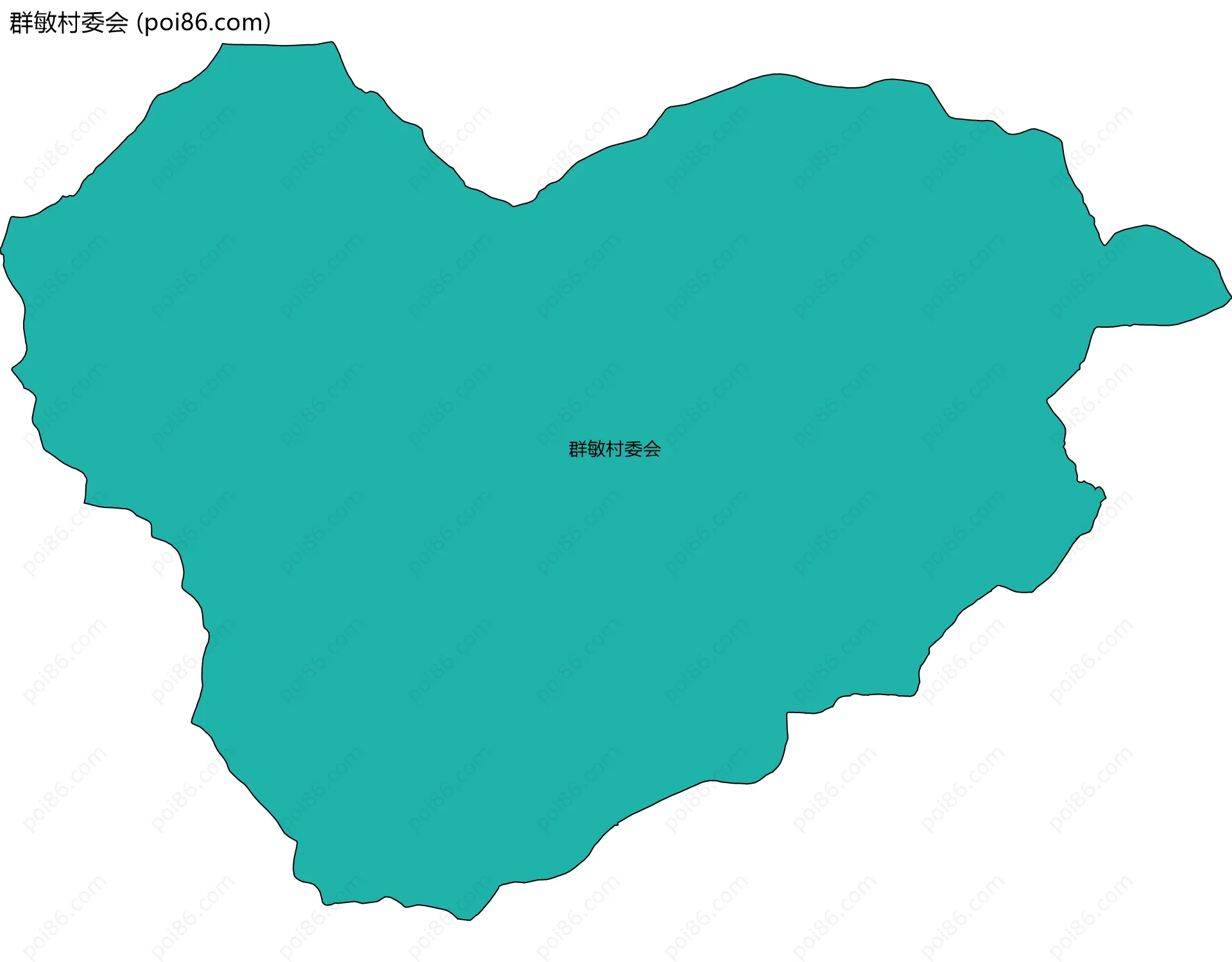 群敏村委会边界地图