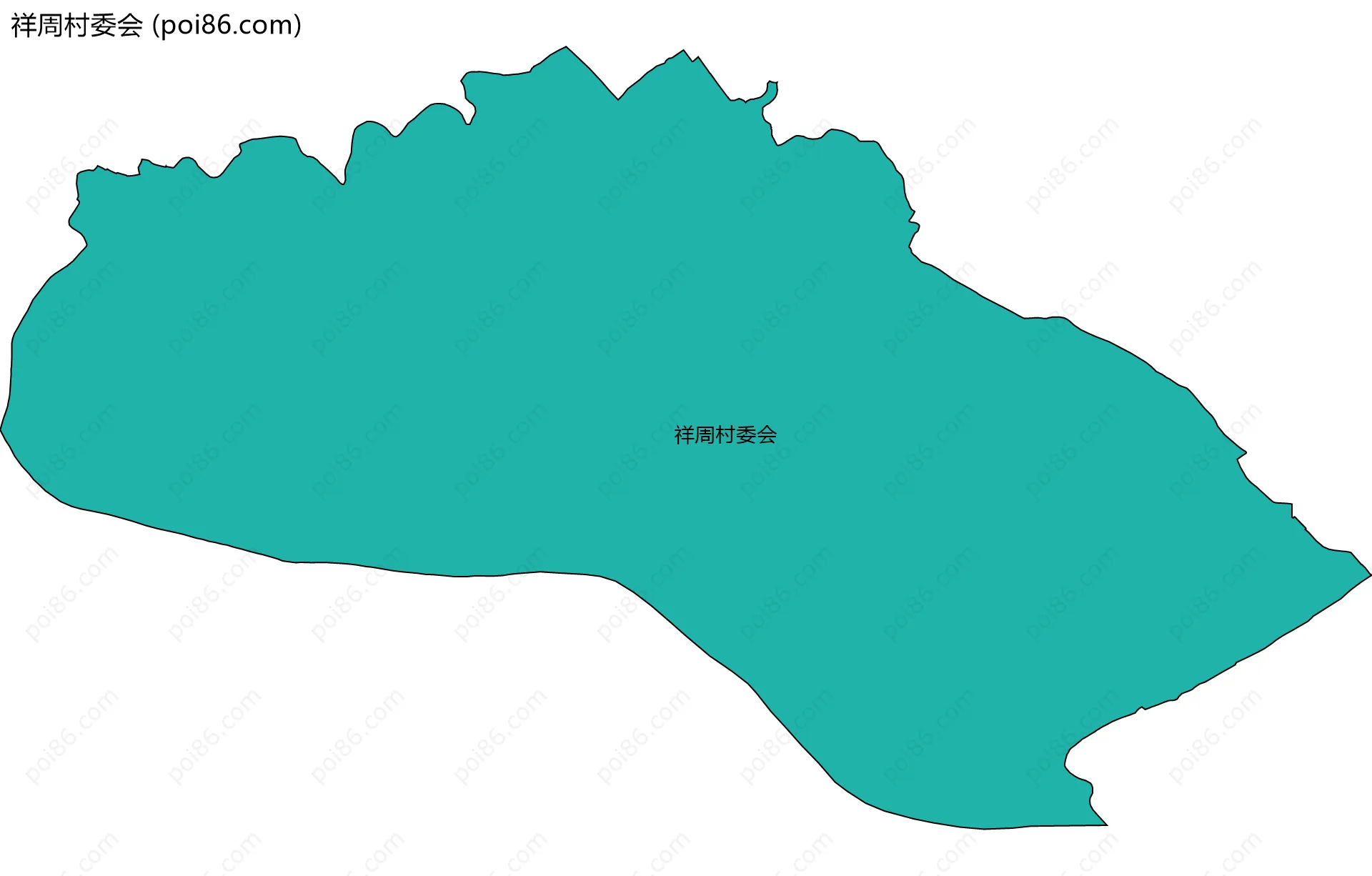 祥周村委会边界地图