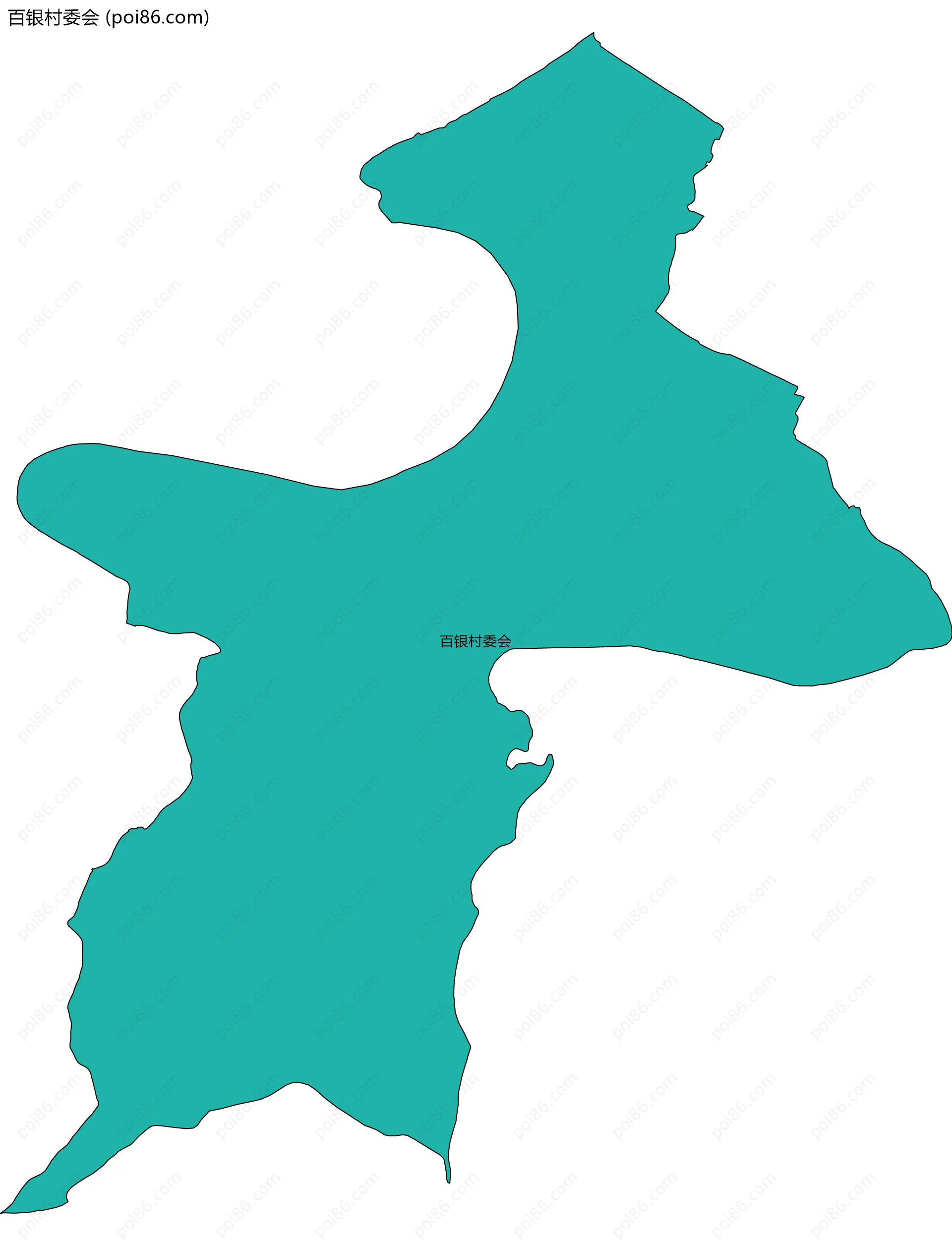 百银村委会边界地图