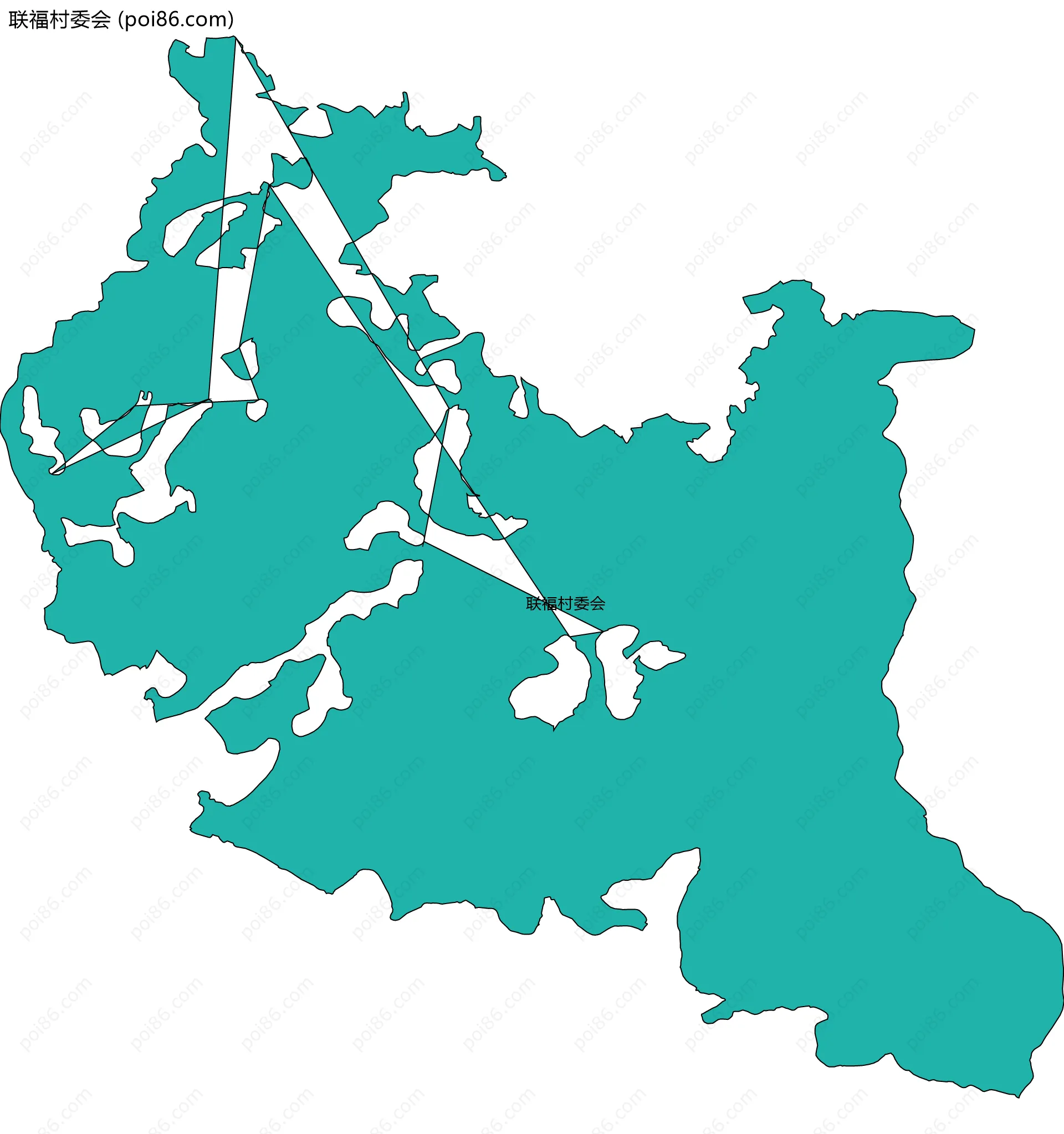 联福村委会边界地图