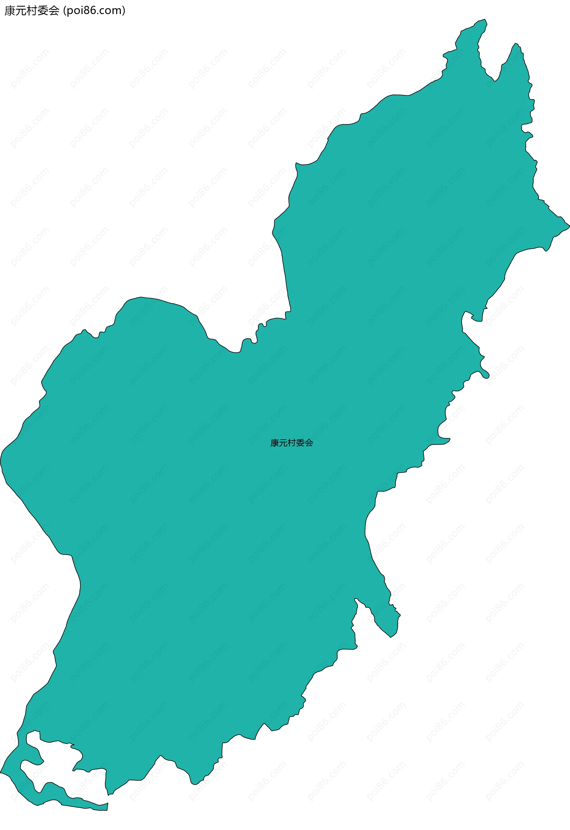 康元村委会边界地图