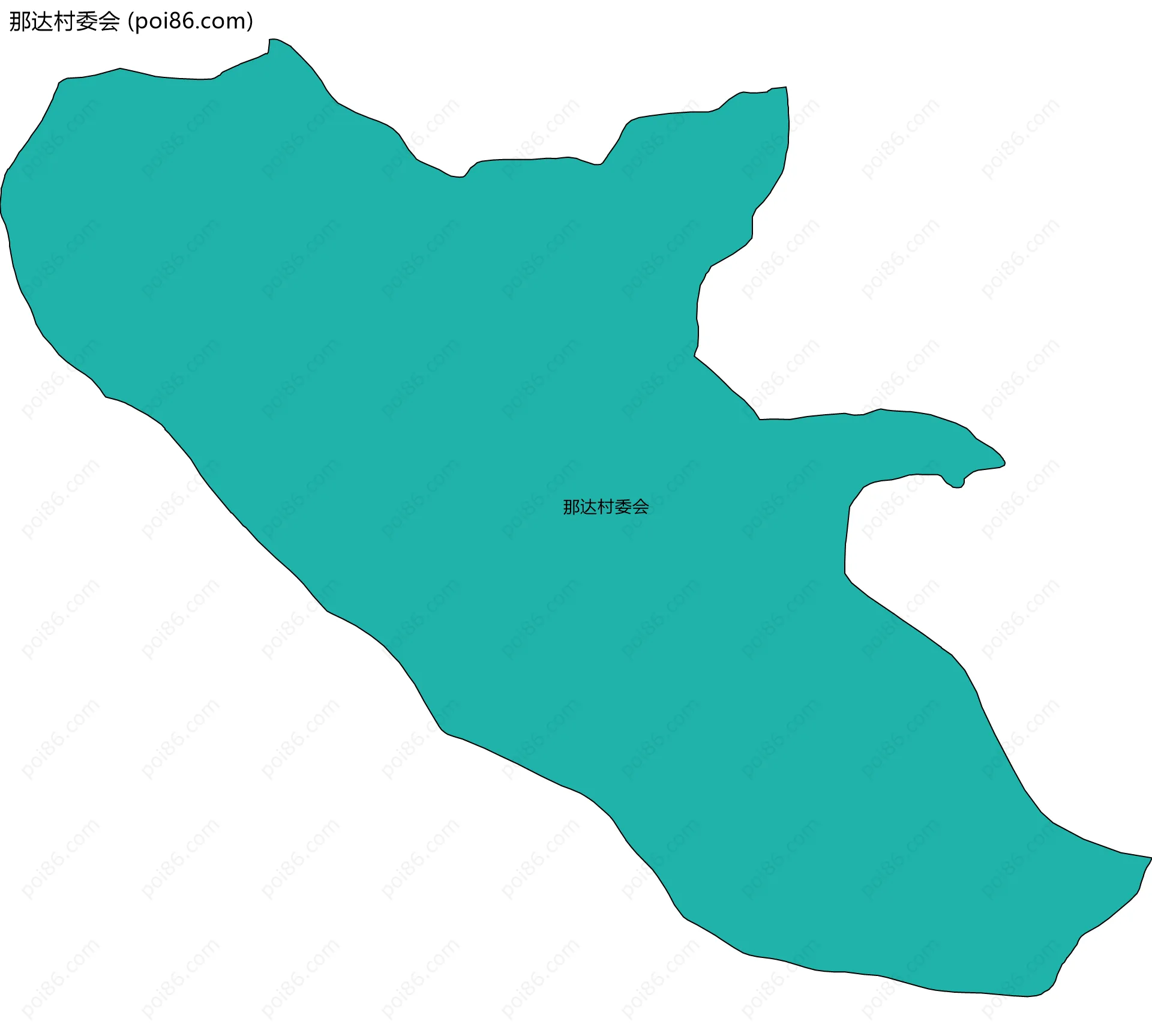 那达村委会边界地图