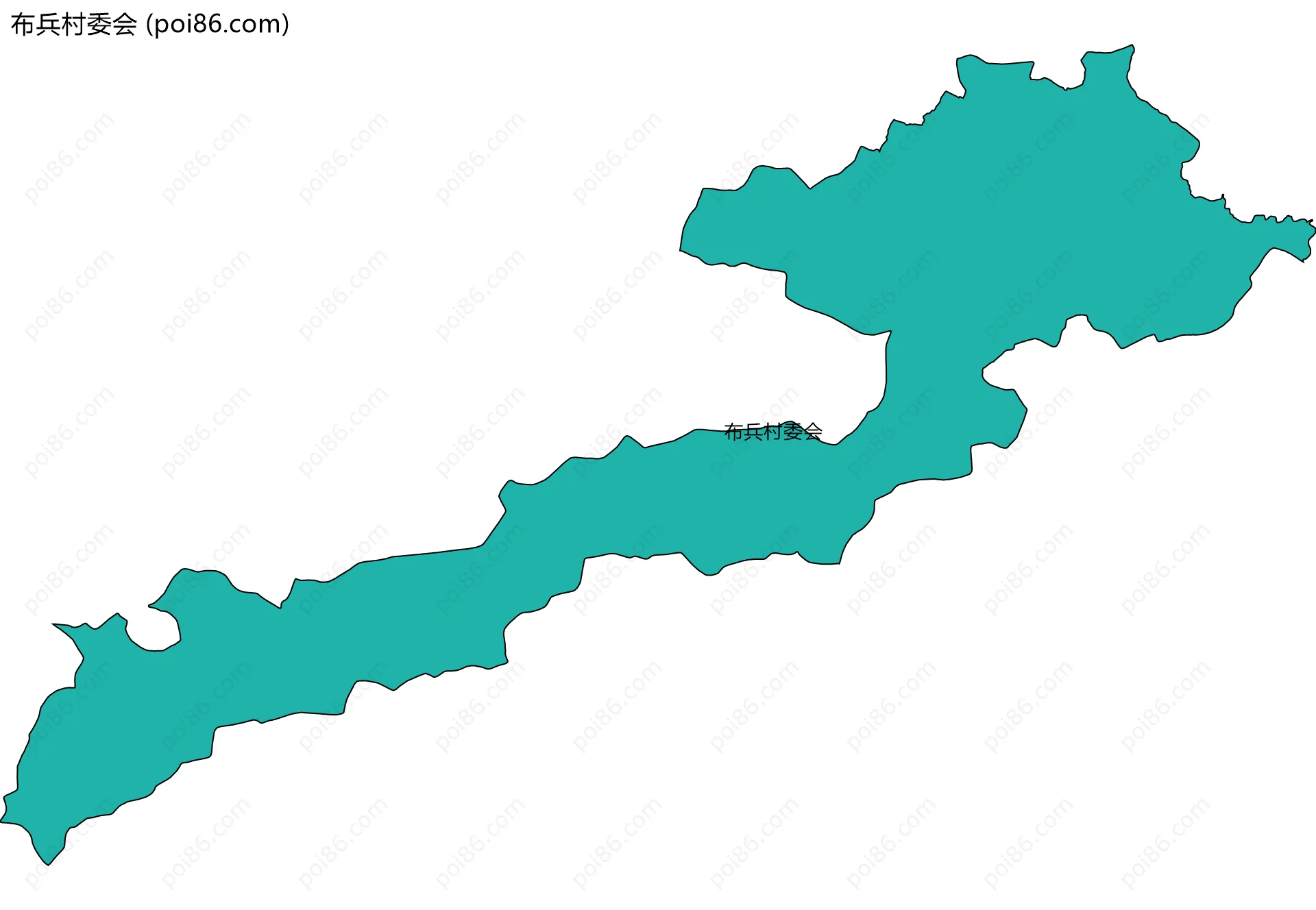 布兵村委会边界地图