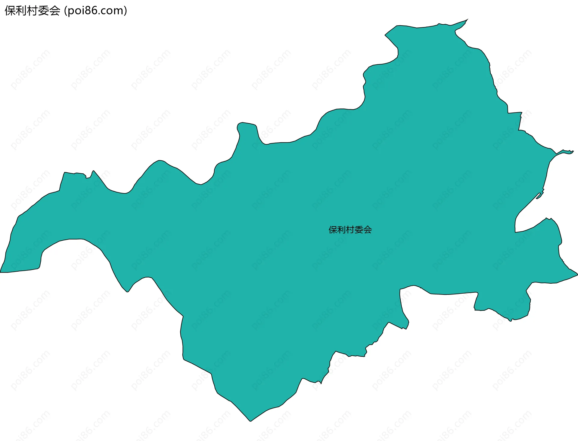 保利村委会边界地图