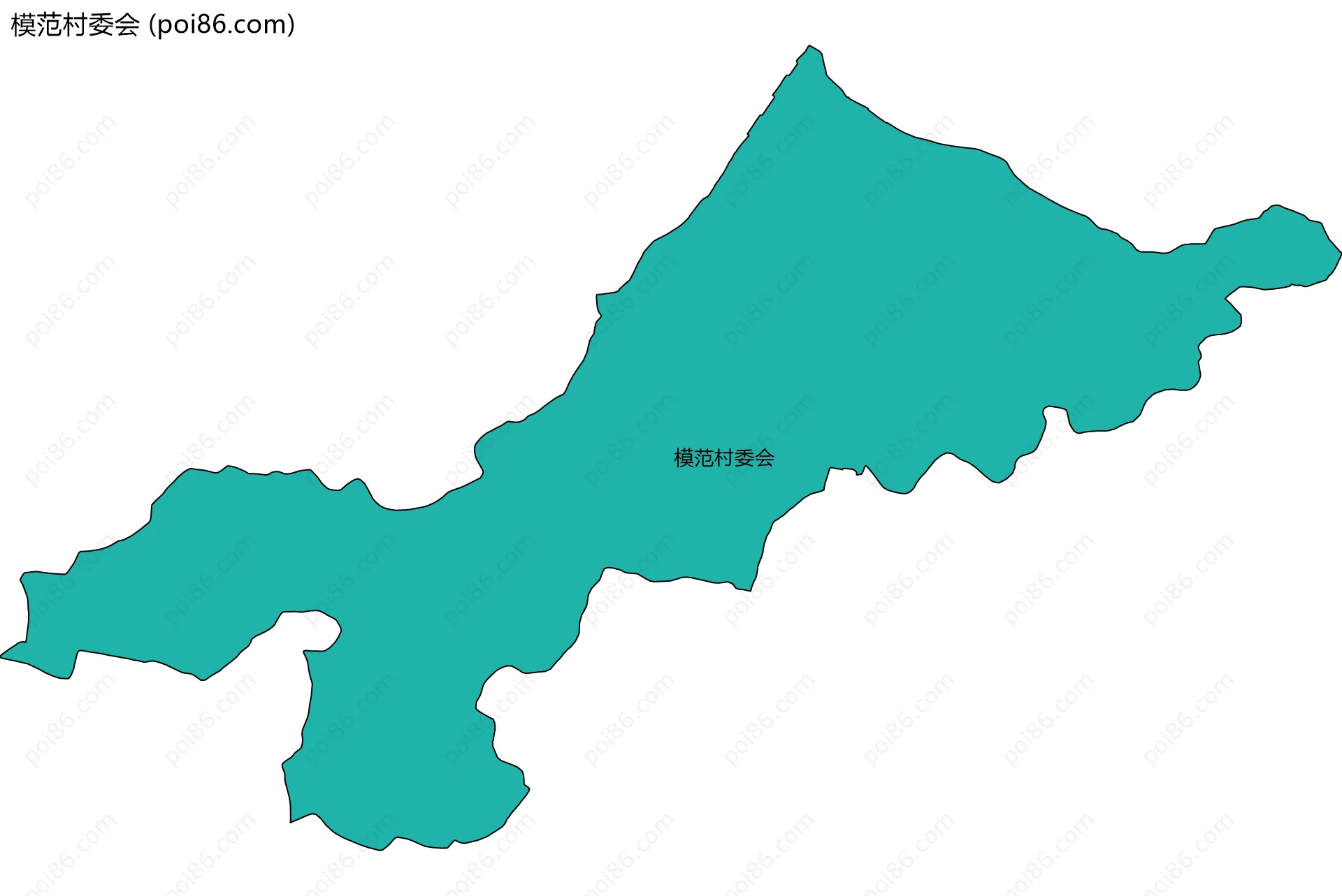 模范村委会边界地图