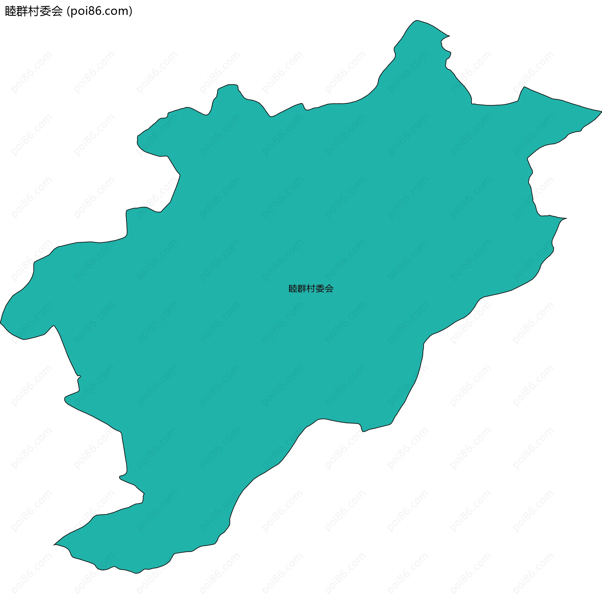 睦群村委会边界地图