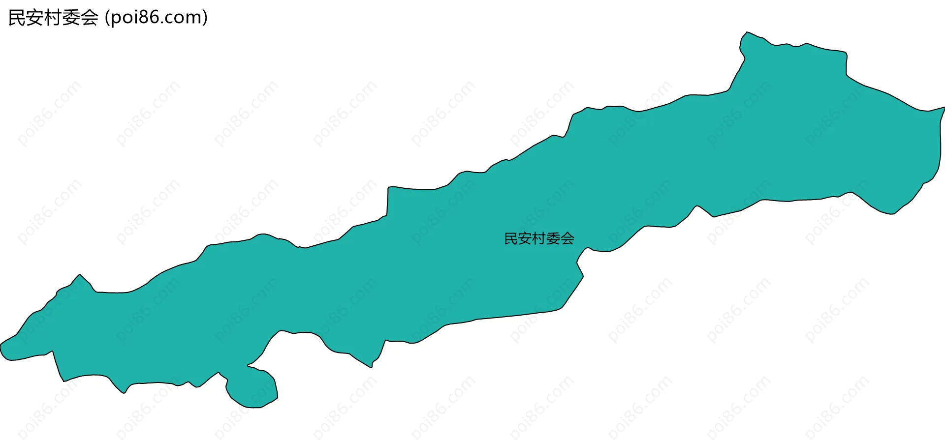 民安村委会边界地图