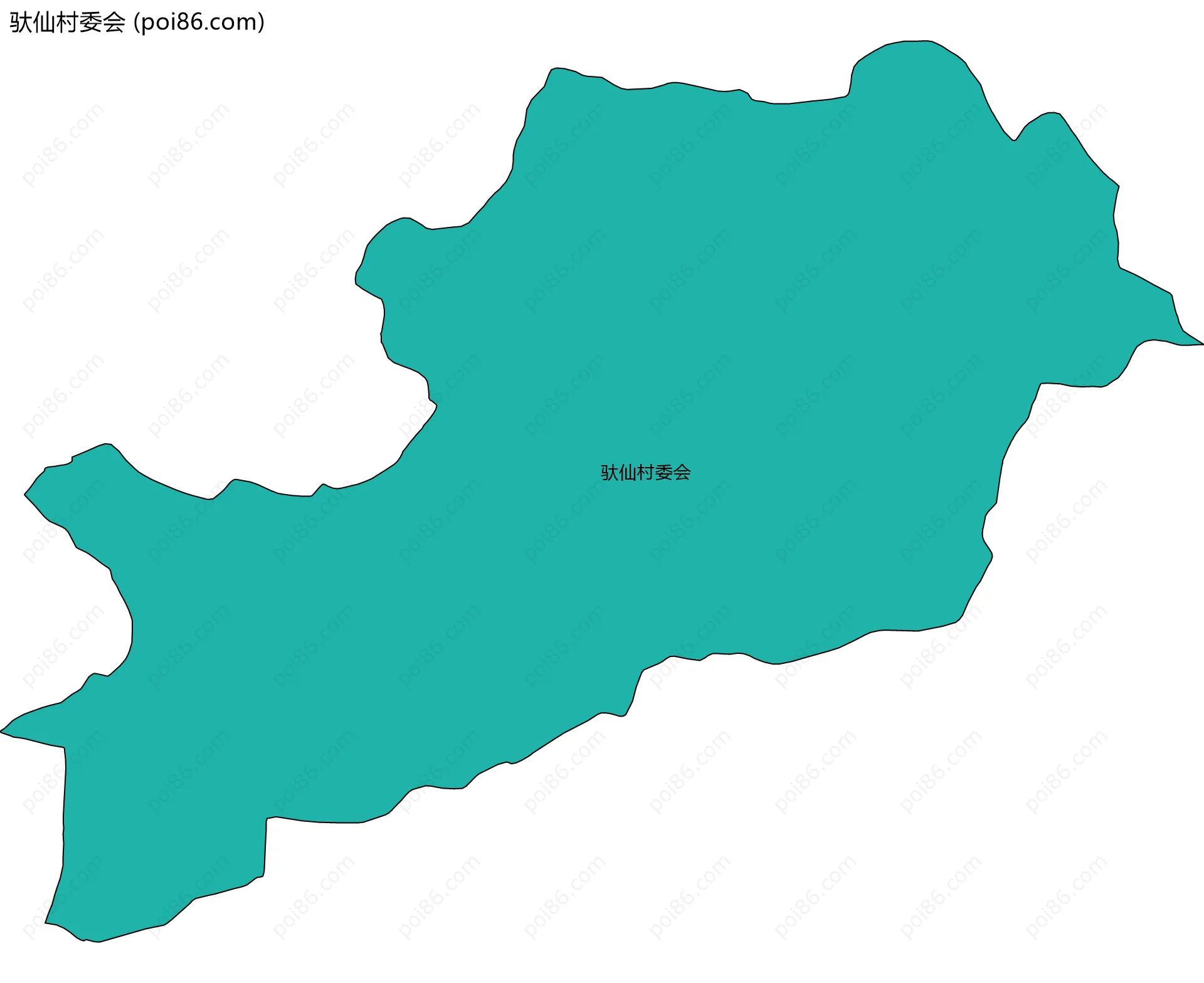 驮仙村委会边界地图