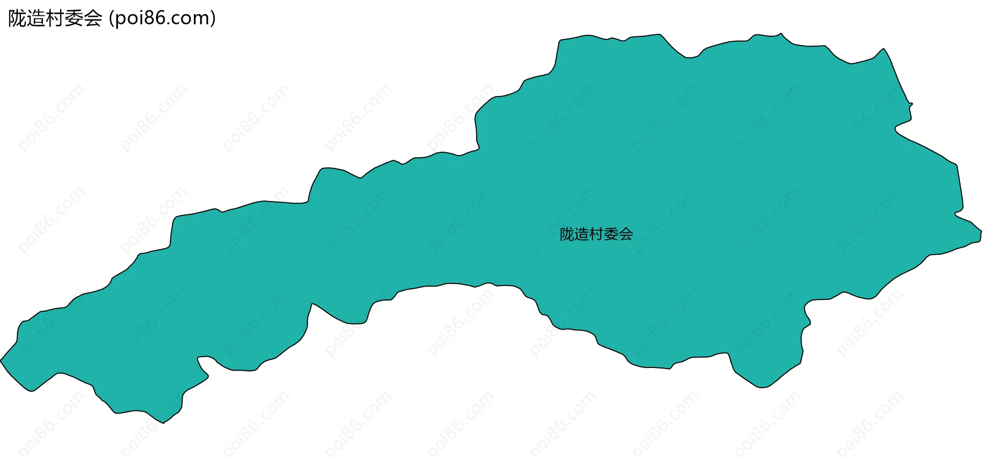 陇造村委会边界地图