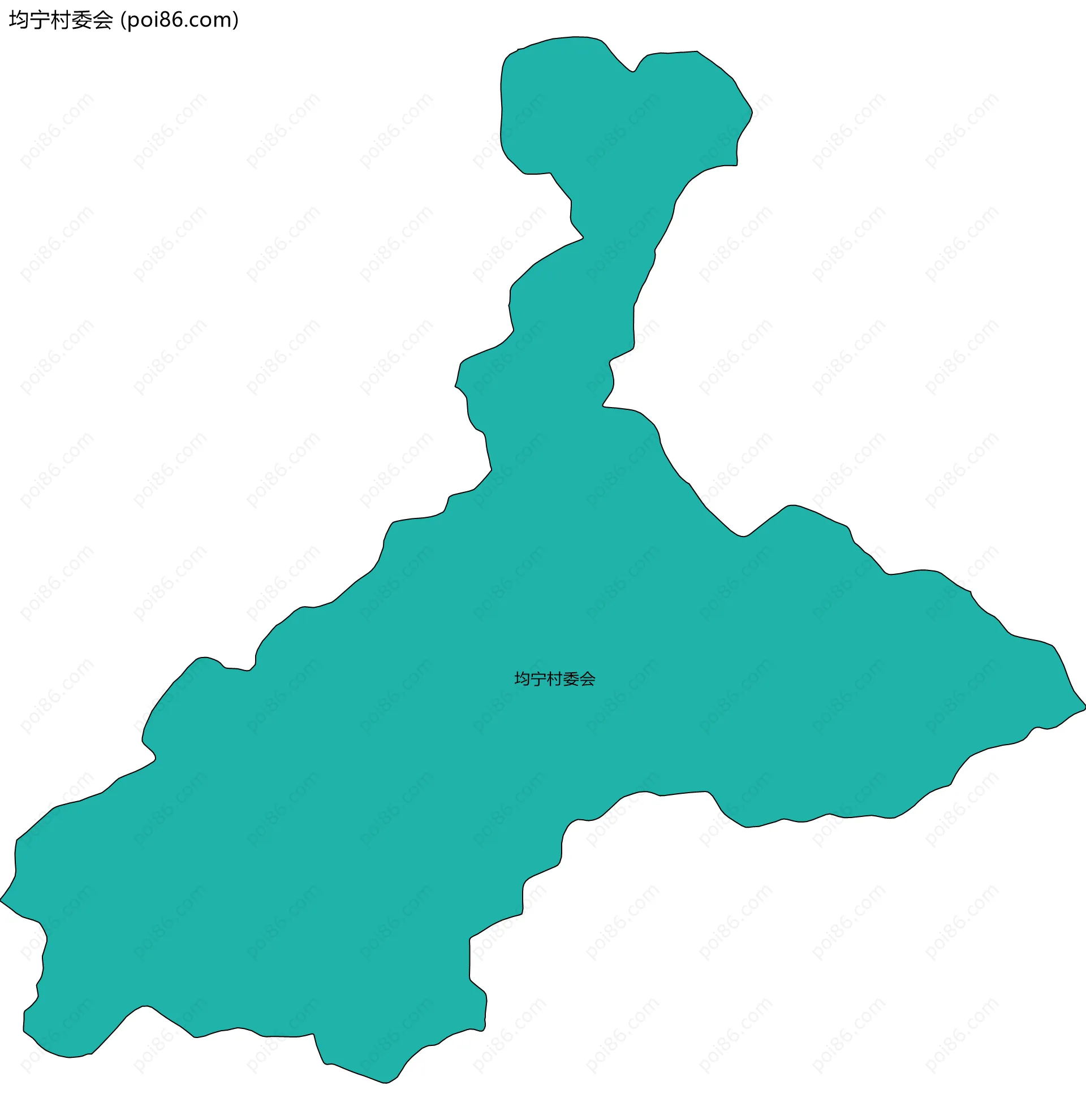 均宁村委会边界地图