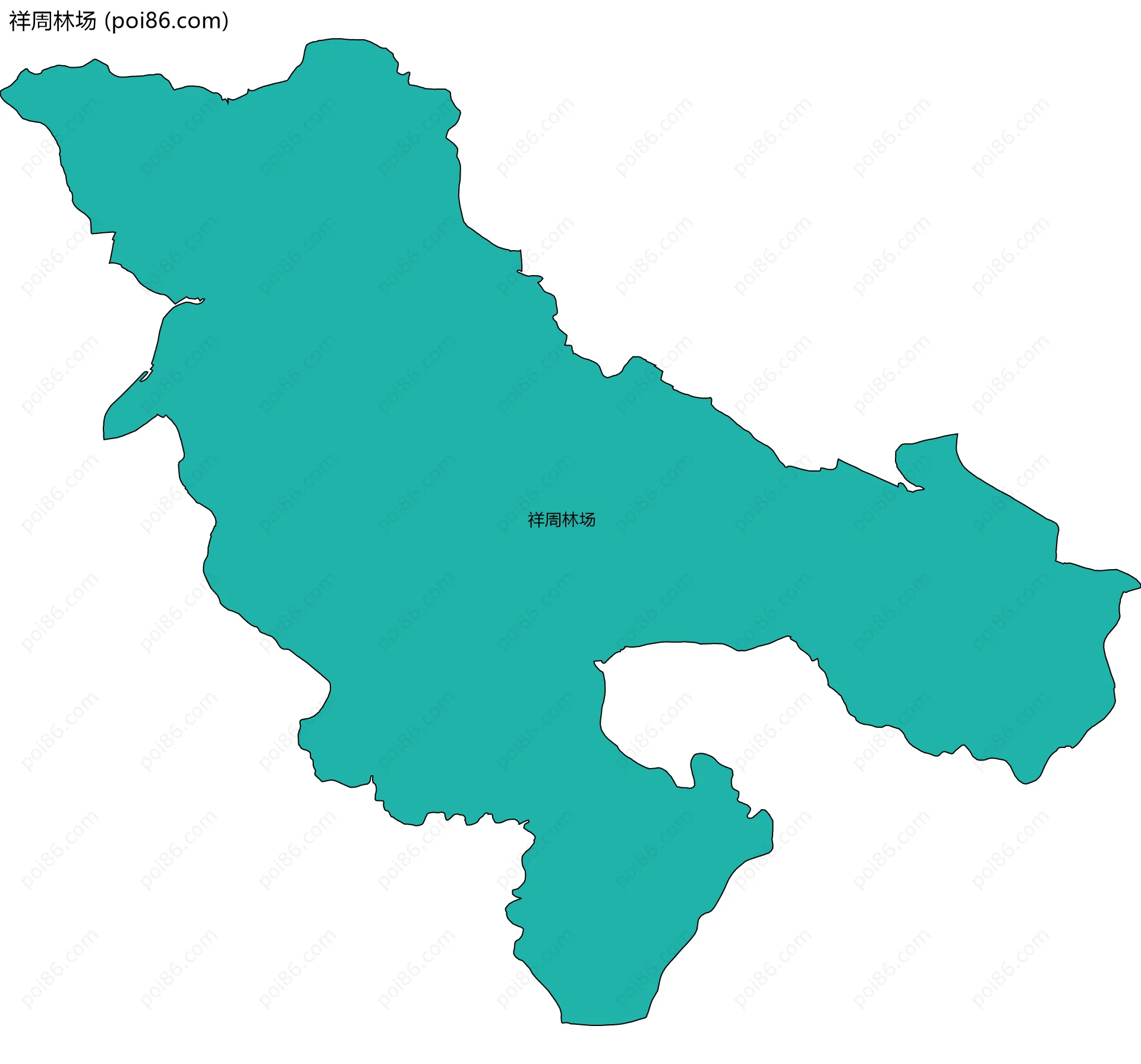 祥周林场边界地图