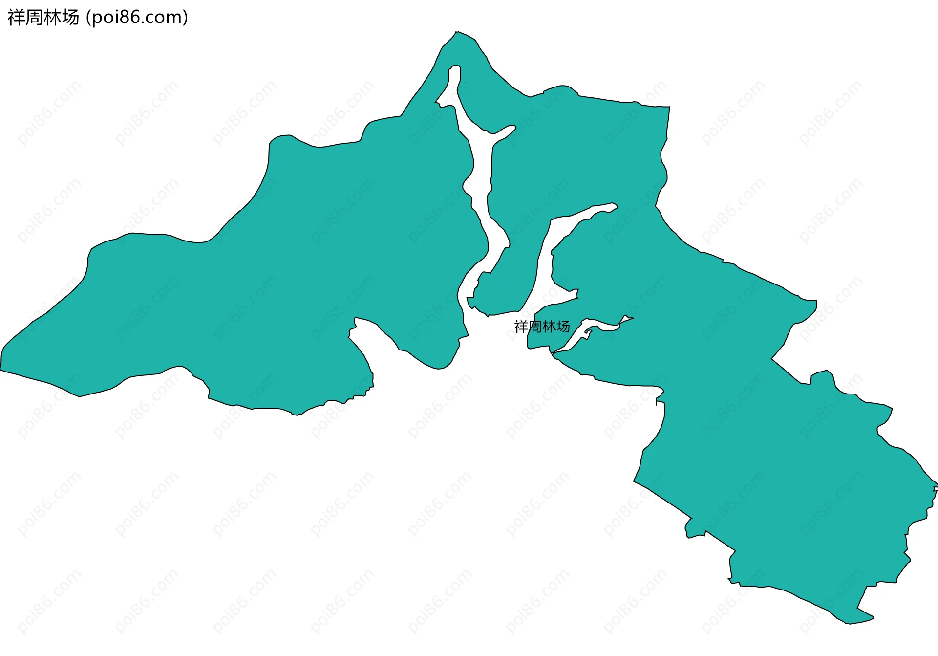 祥周林场边界地图
