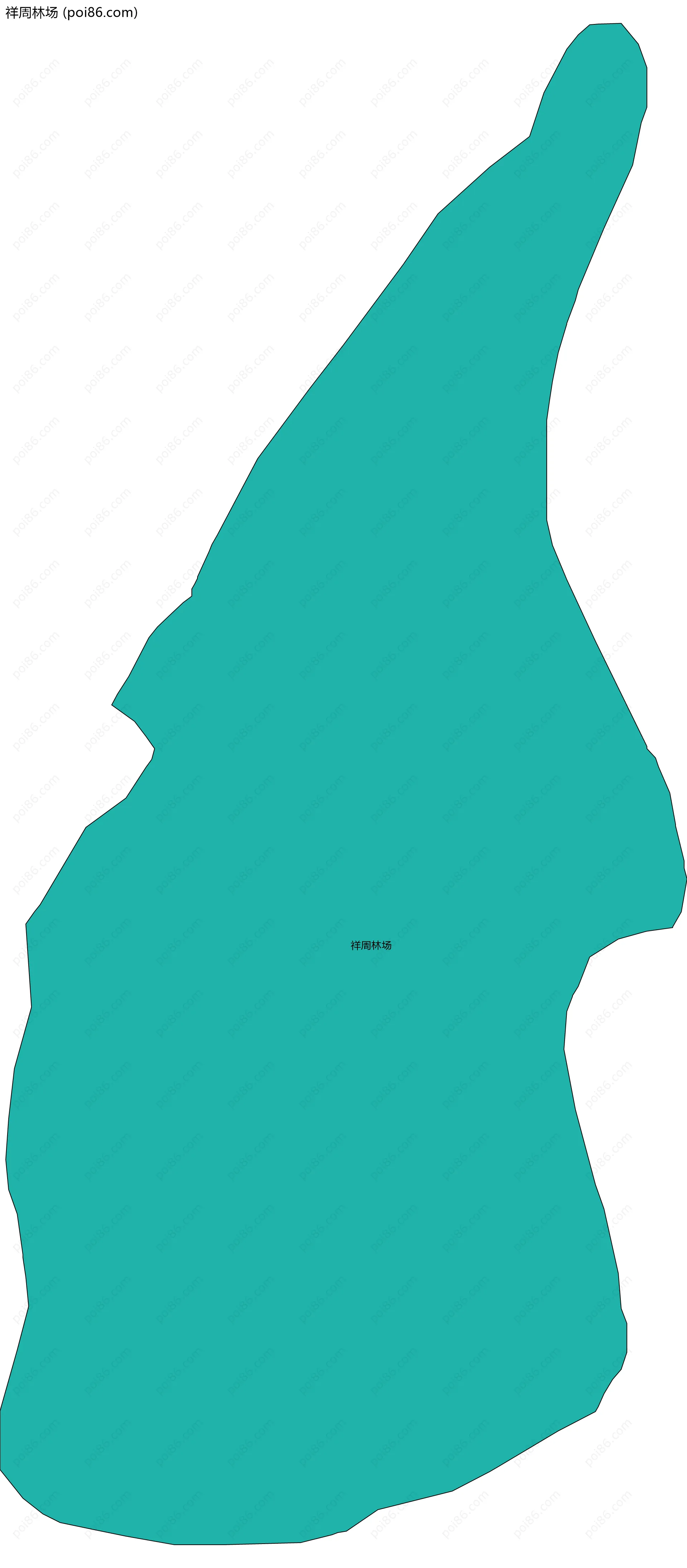 祥周林场边界地图