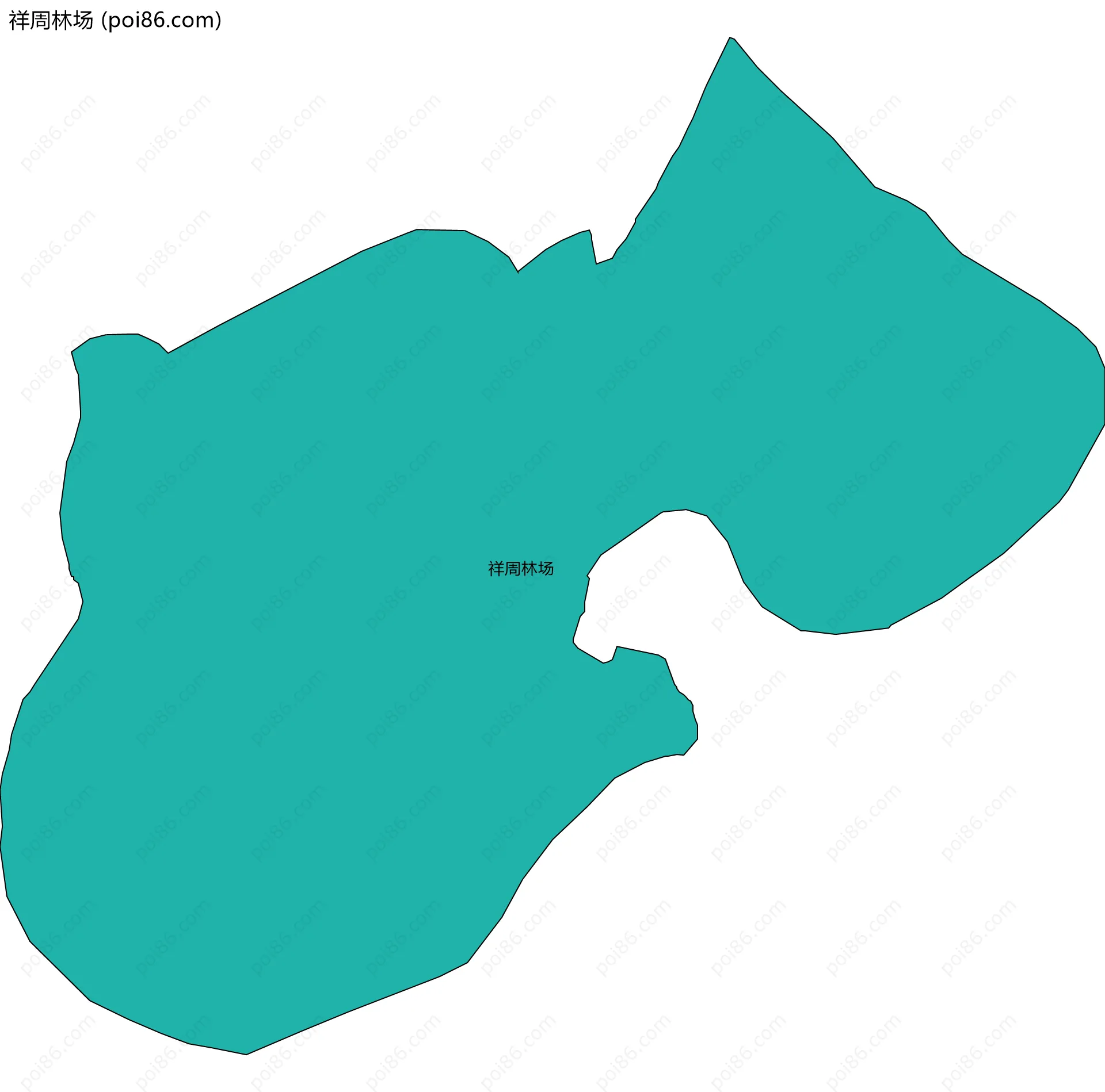 祥周林场边界地图