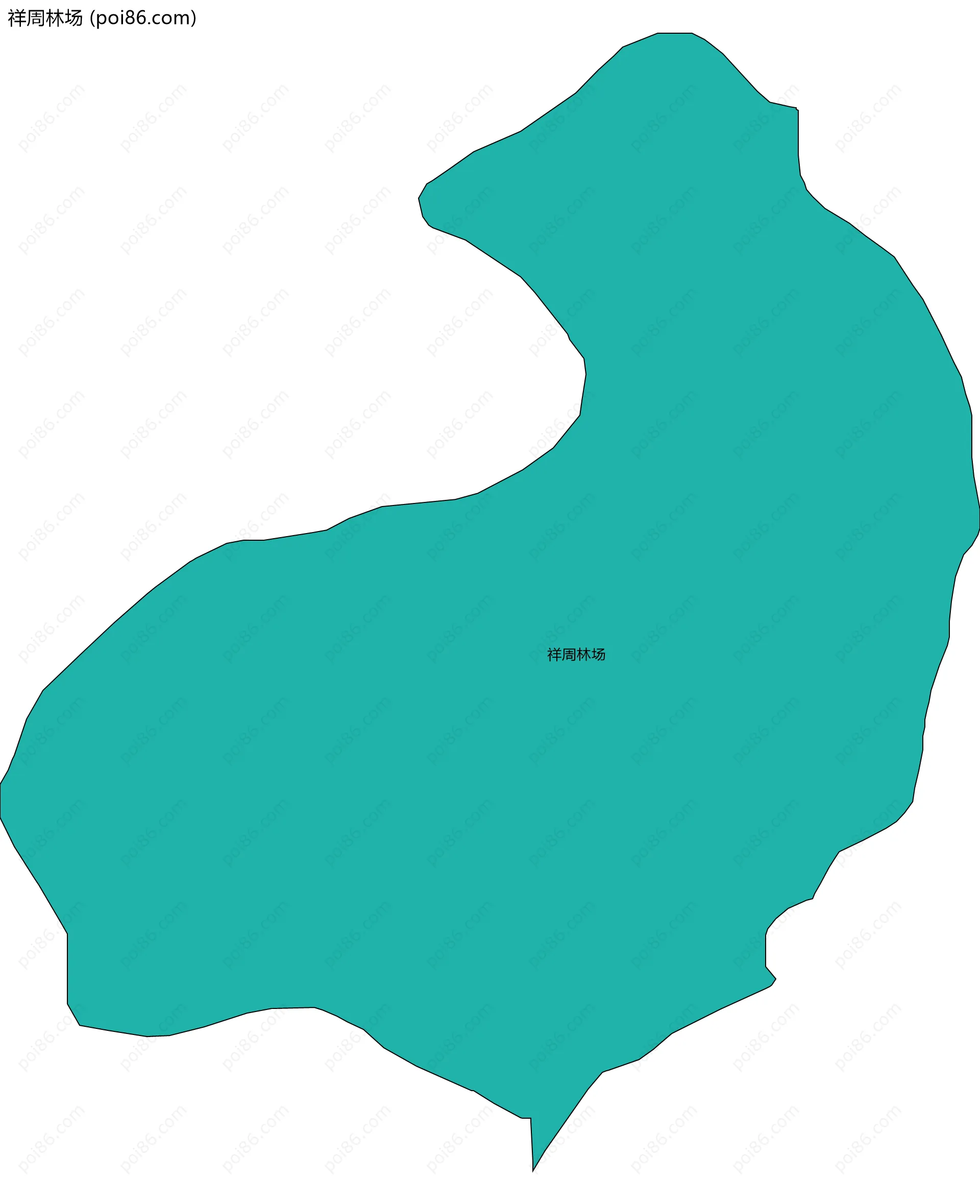 祥周林场边界地图