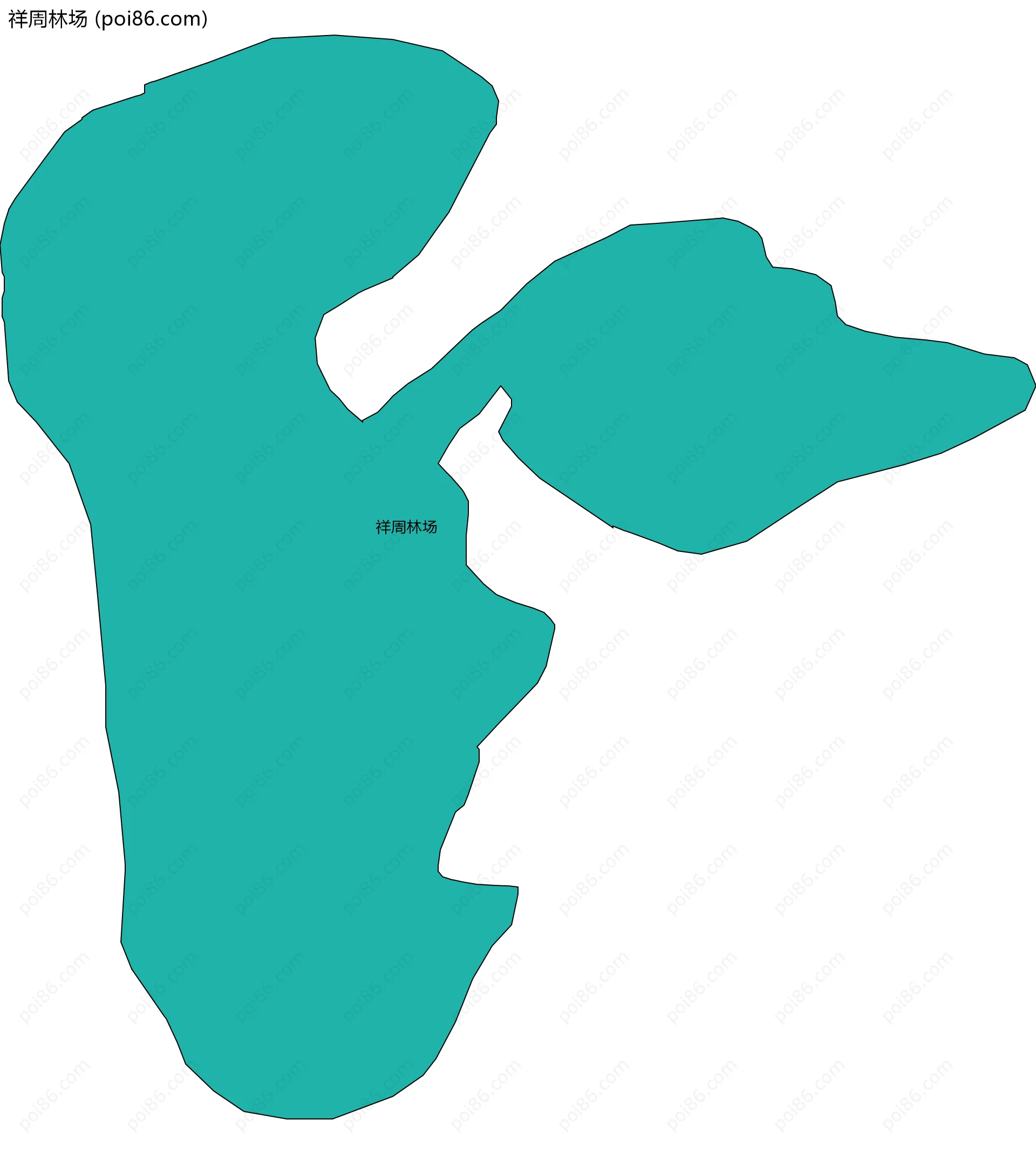 祥周林场边界地图