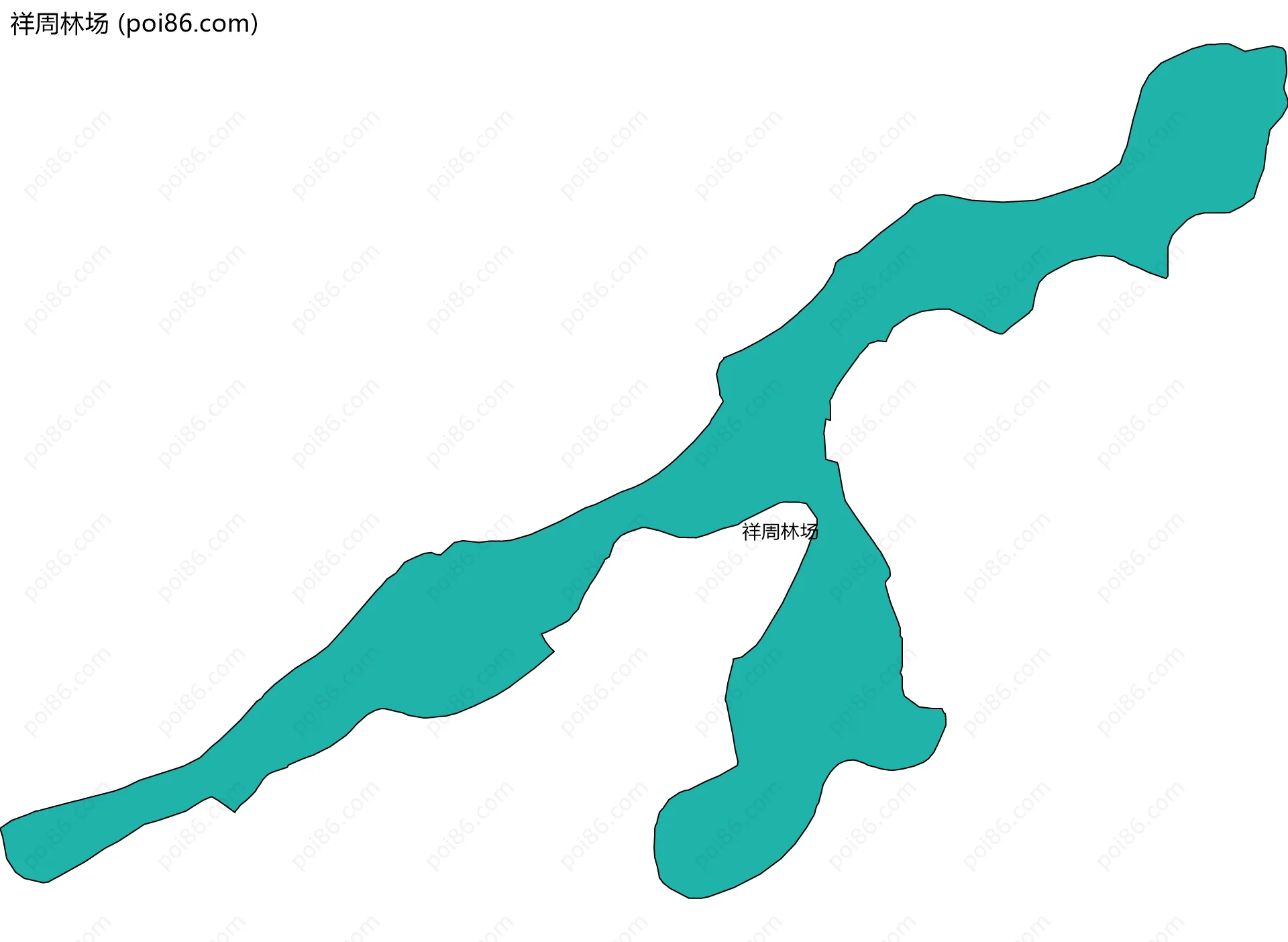 祥周林场边界地图