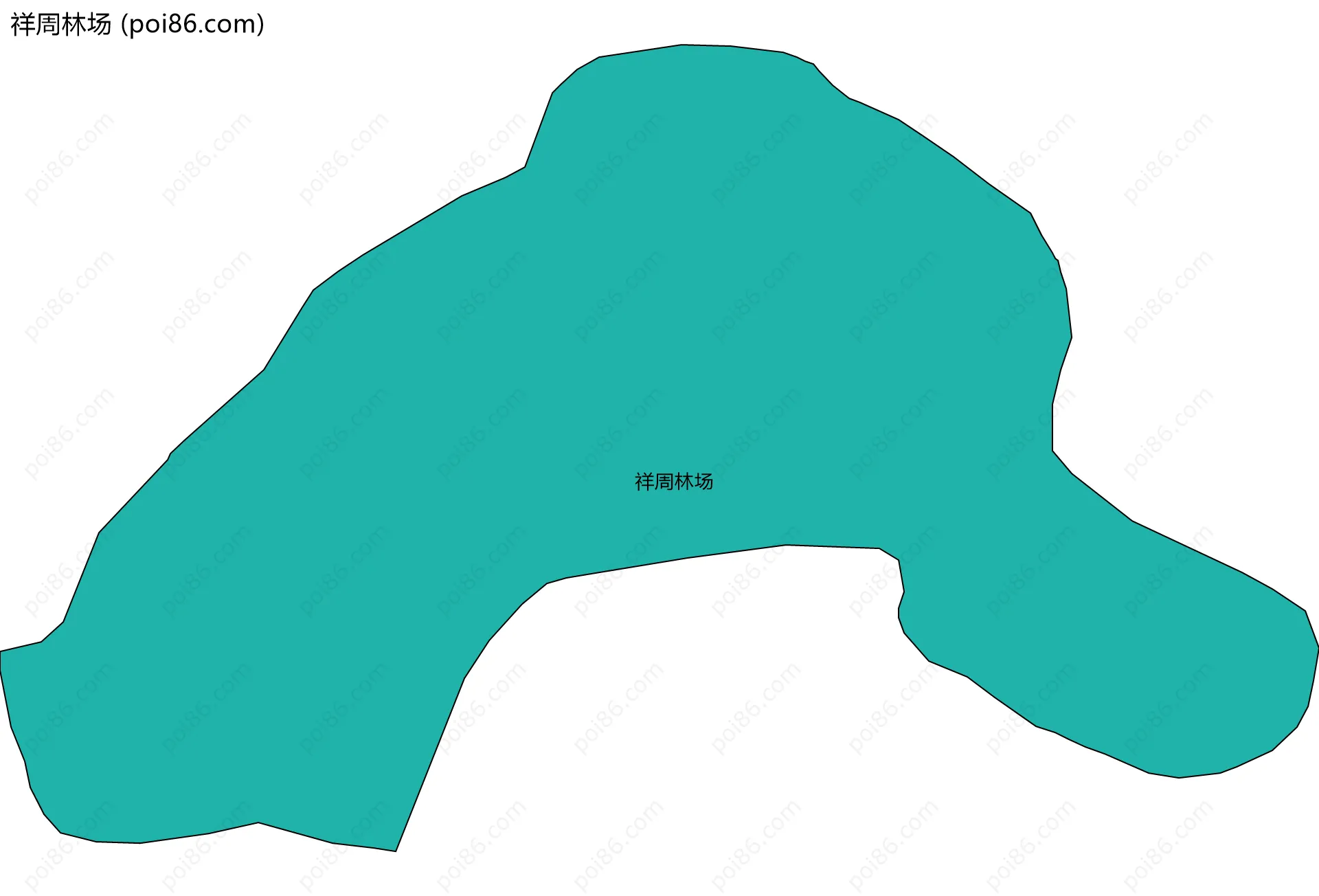 祥周林场边界地图