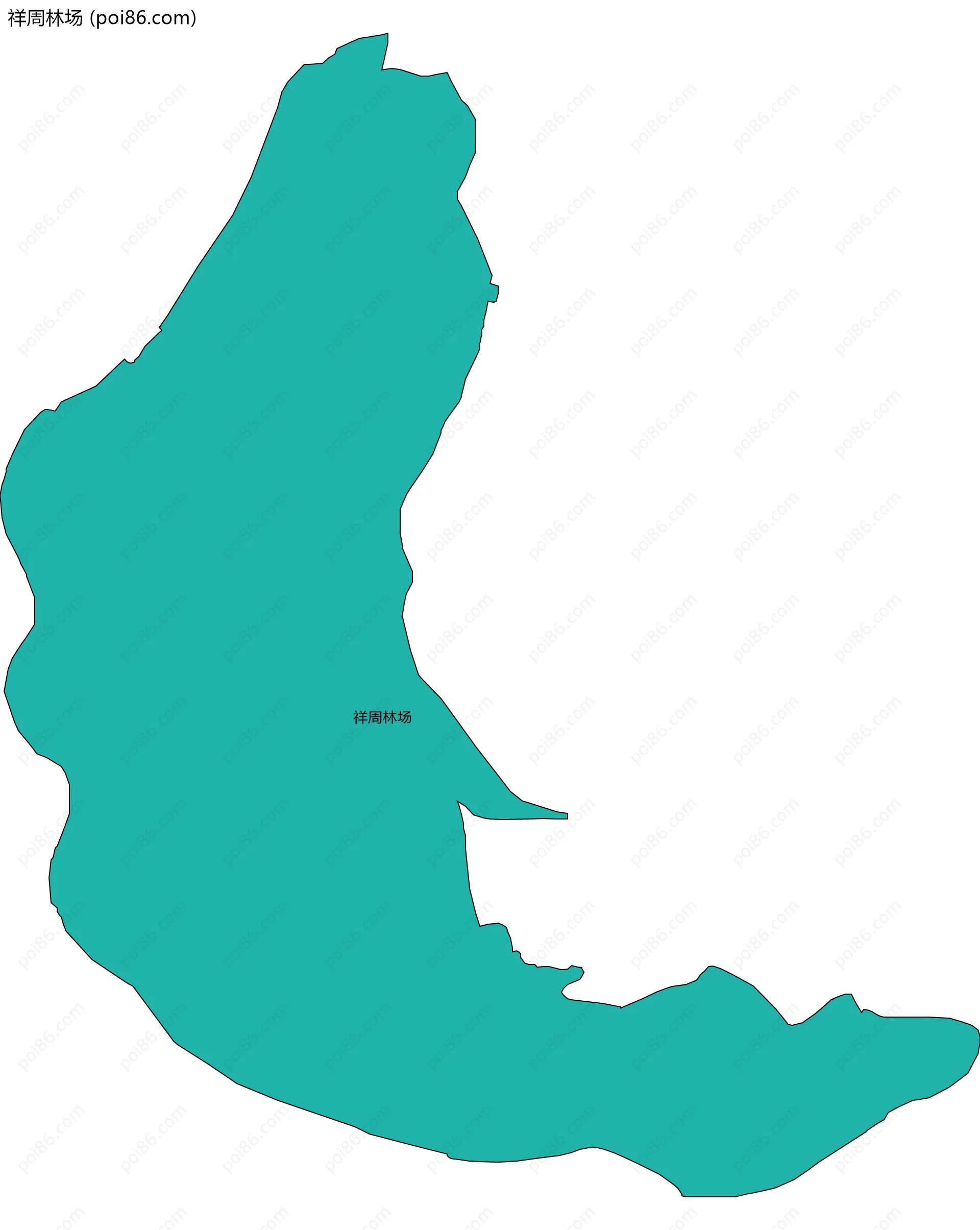 祥周林场边界地图