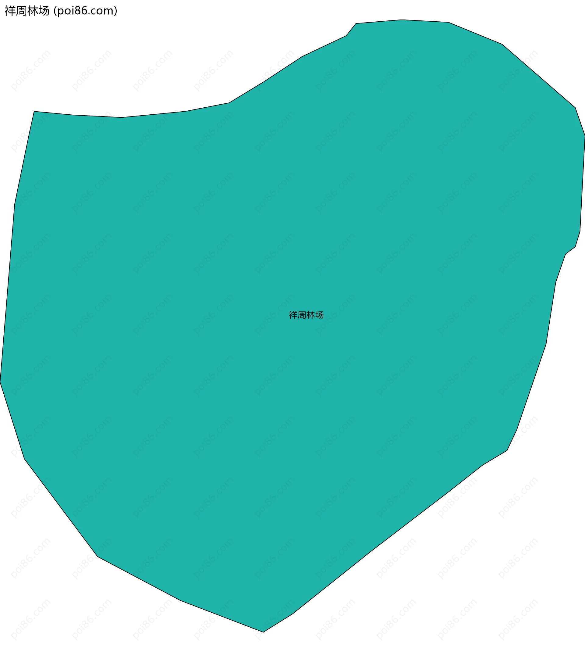 祥周林场边界地图