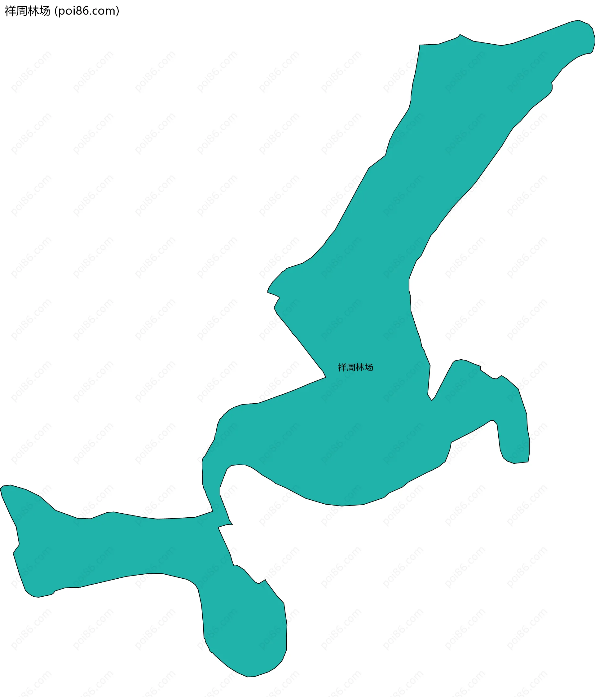 祥周林场边界地图