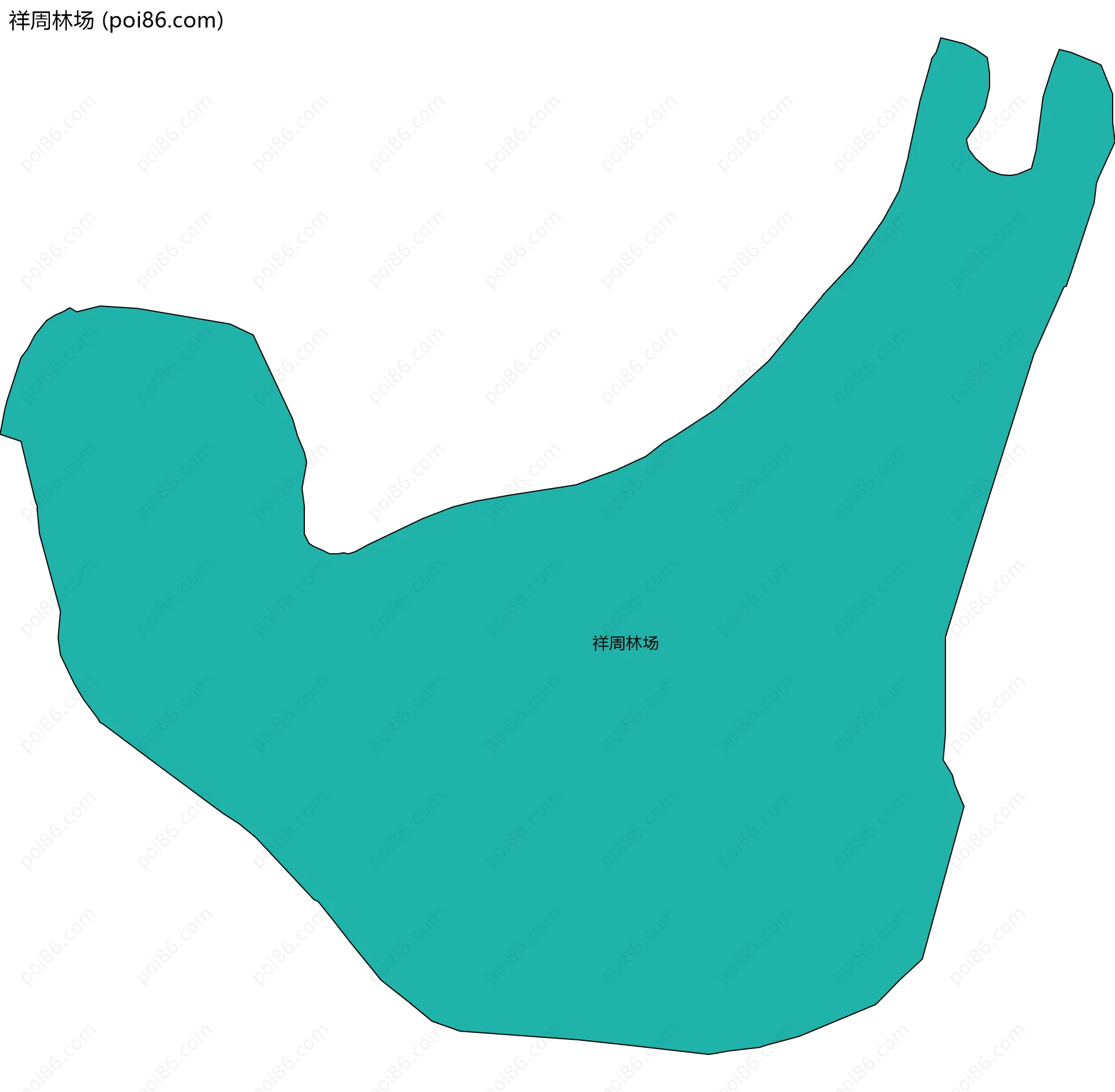 祥周林场边界地图