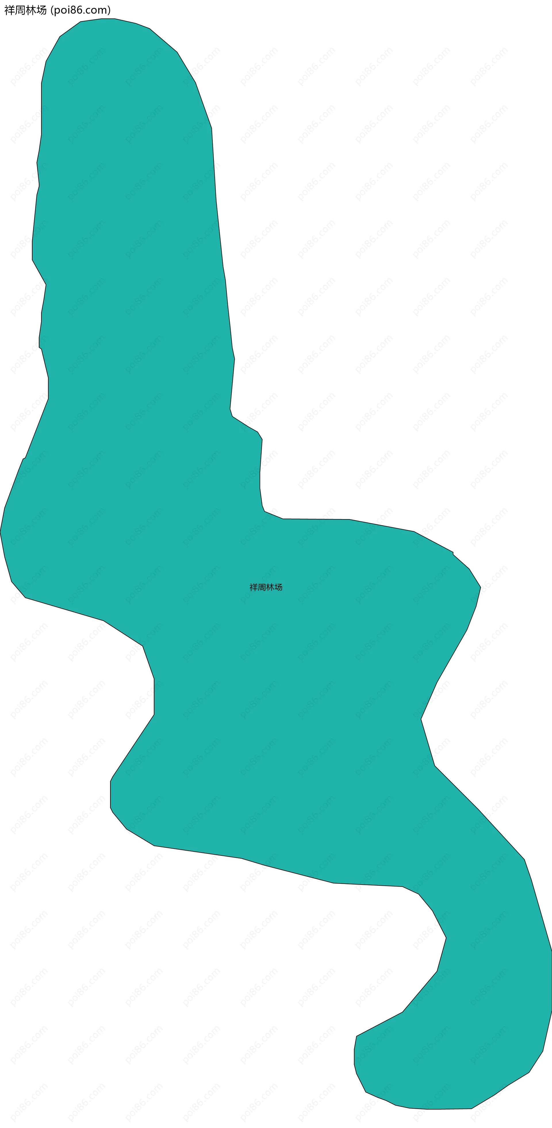 祥周林场边界地图