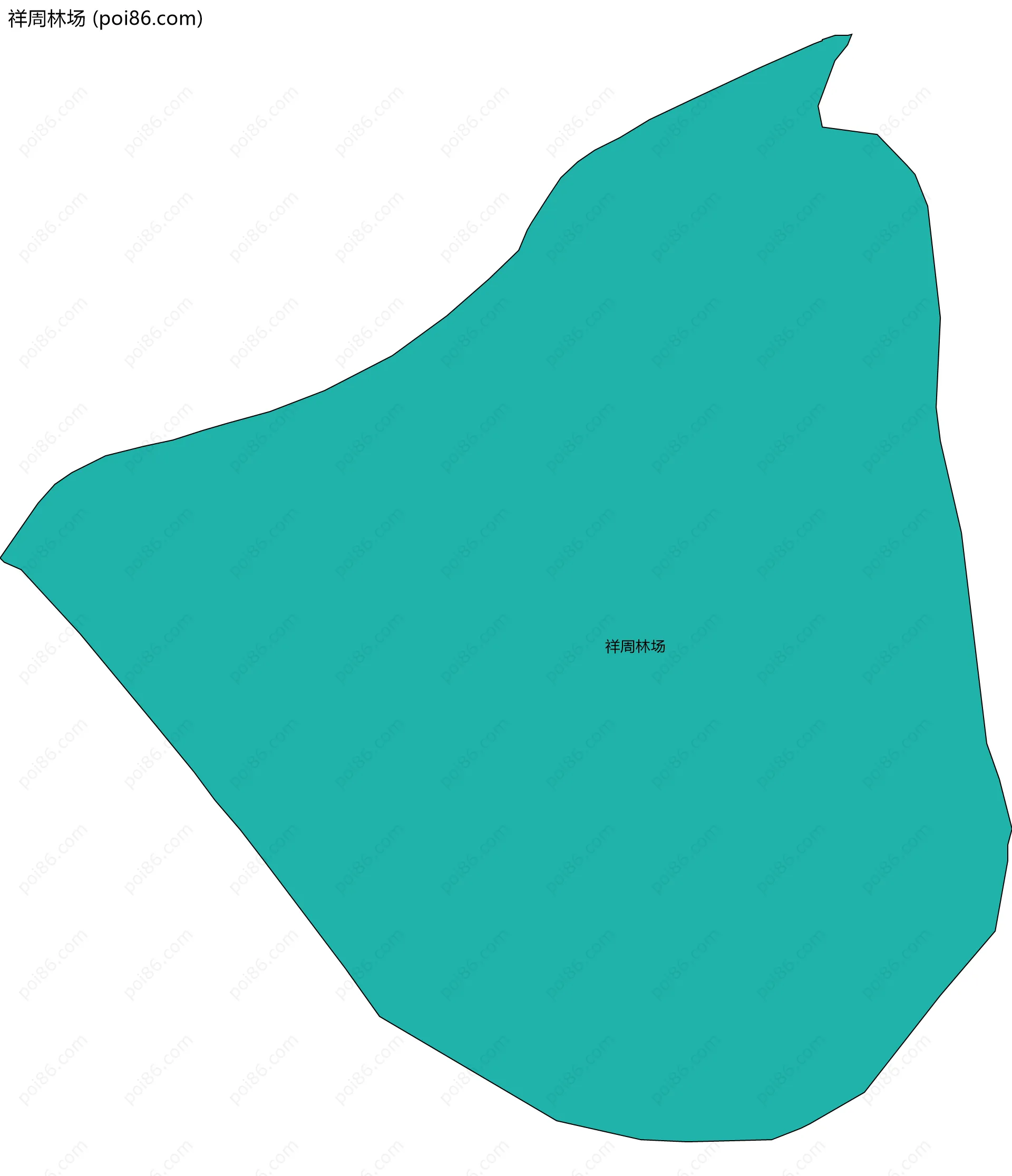 祥周林场边界地图